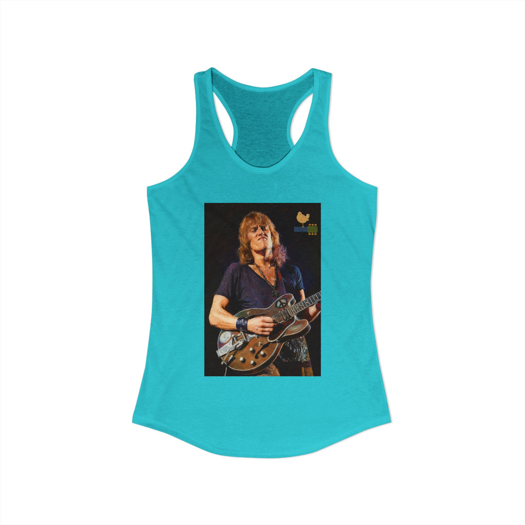Alvin Lee at Woodstock Women's Racerback Tank