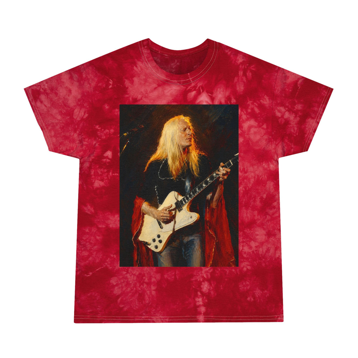 Johnny Winter Tie Dye T Shirt