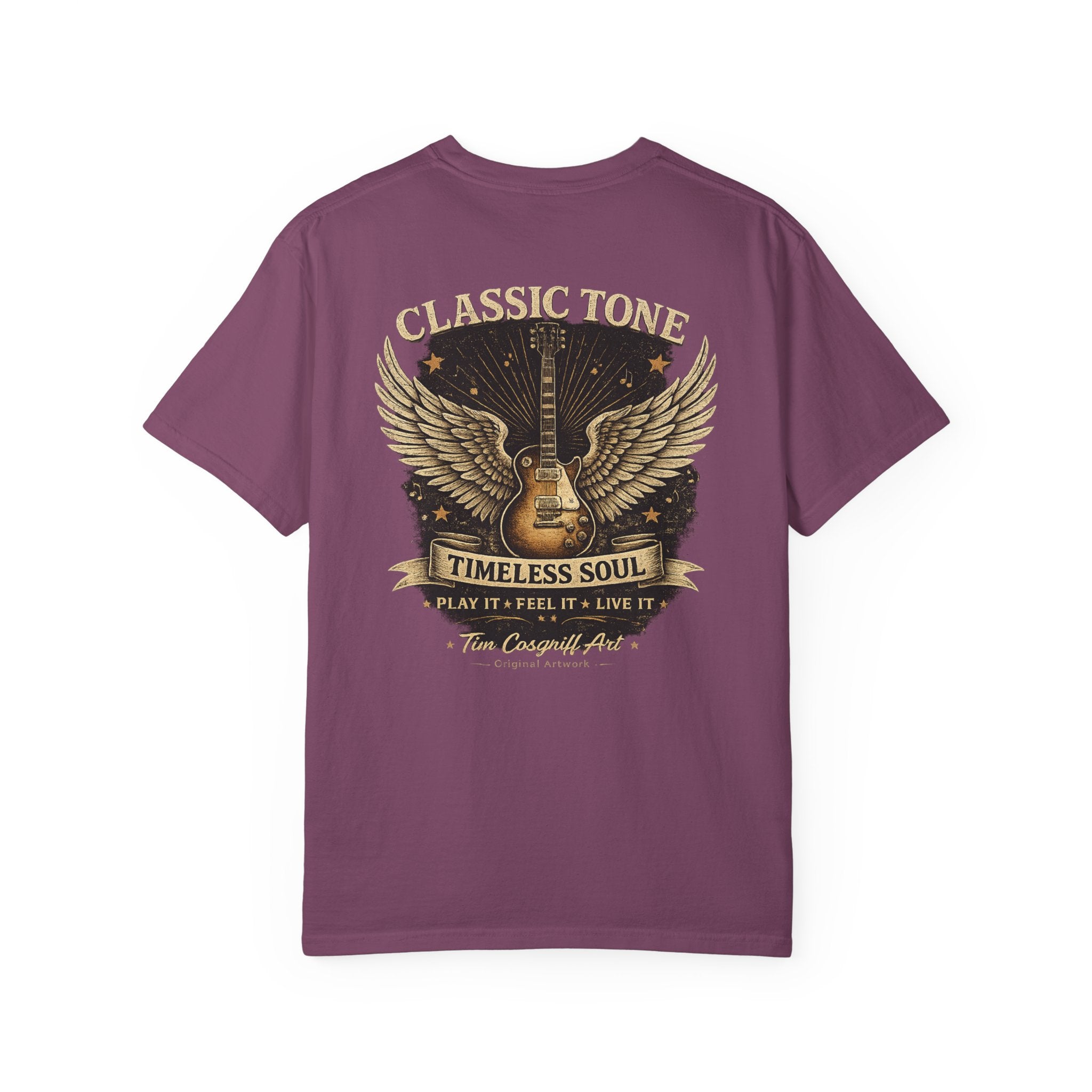 Classic Rock Guitar T-Shirt — "Classic Tone Timeless Soul" Vintage Band Tee