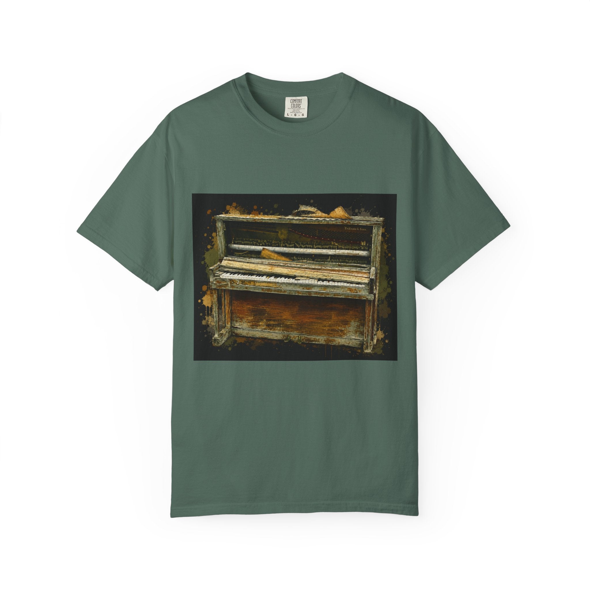 Vintage Piano & Guitar Tee — "Classic Tone Timeless Soul" Graphic T-Shirt