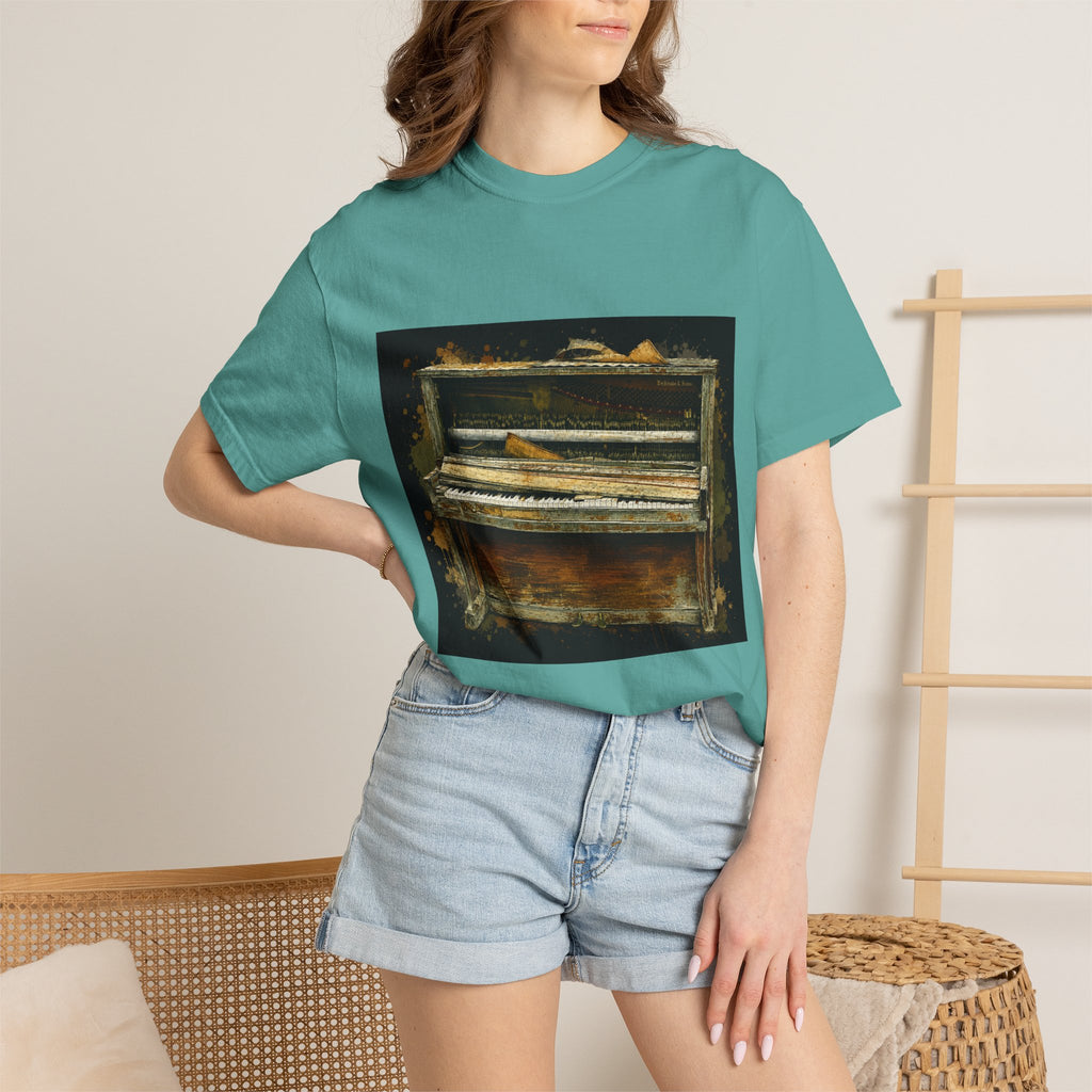 Vintage Piano Original Art T Shirt