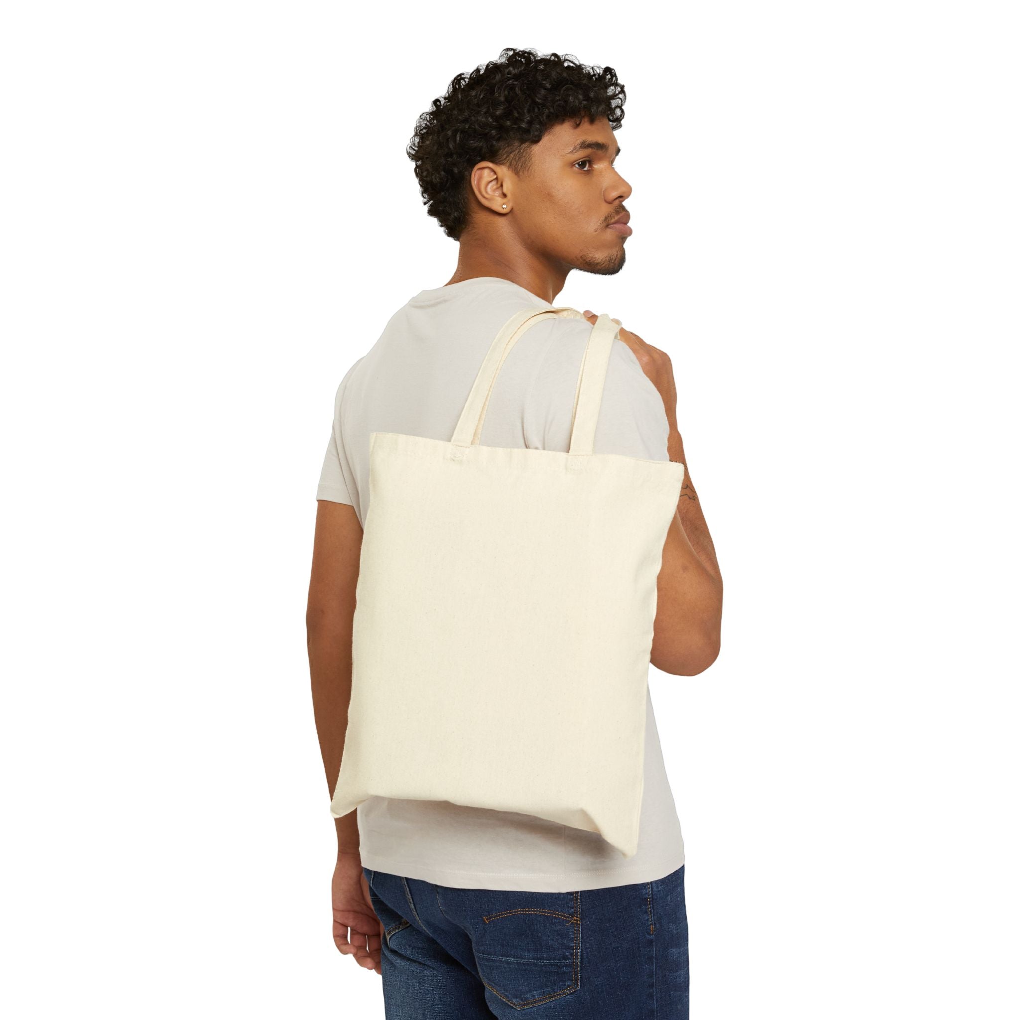 Sunset Lake Art Tote — Reflective Double Sun Canvas Tote Bag