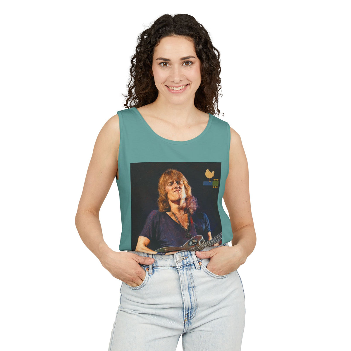 Alvin Lee at Woodstock Tank Top Unisex
