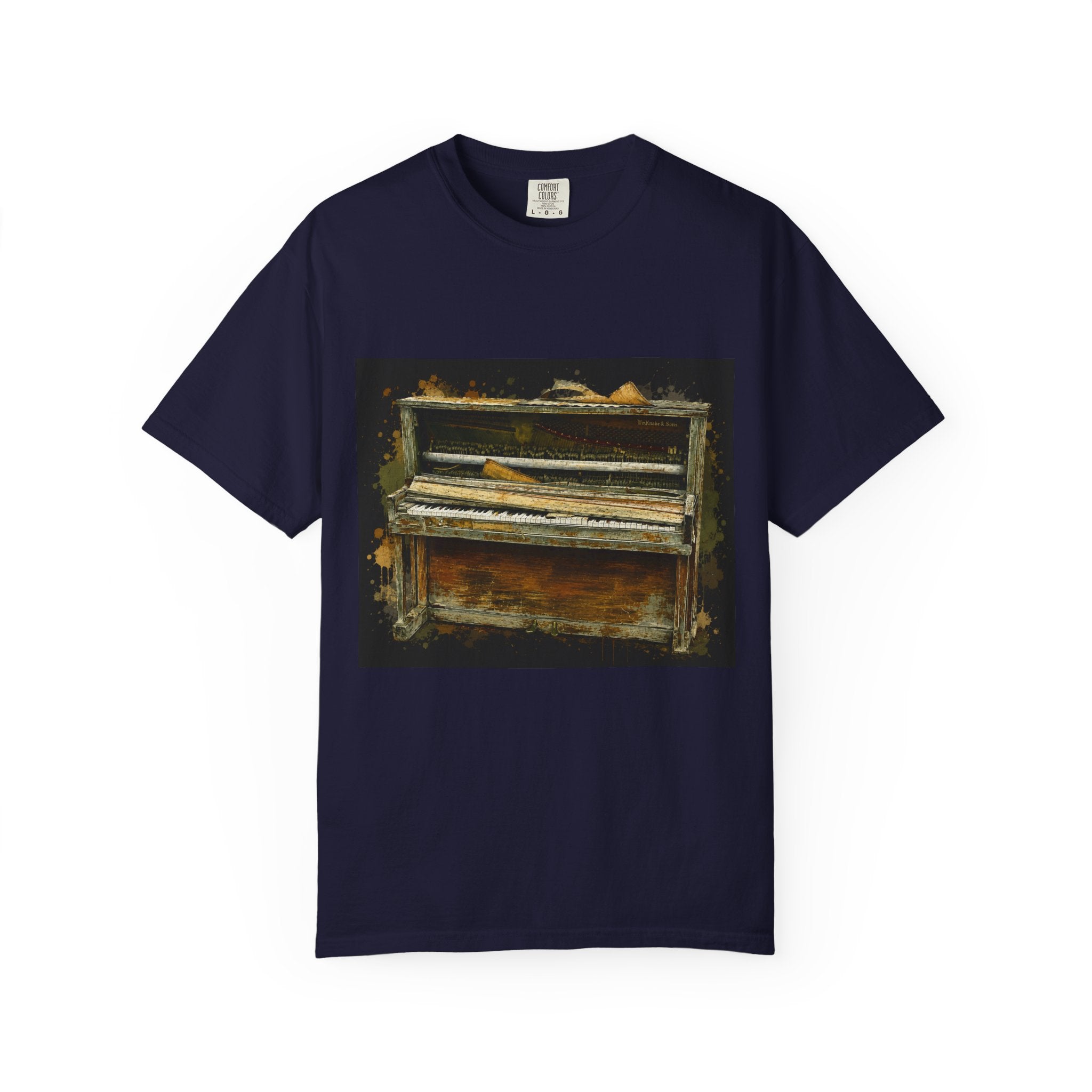 Vintage Piano & Guitar Tee — "Classic Tone Timeless Soul" Graphic T-Shirt