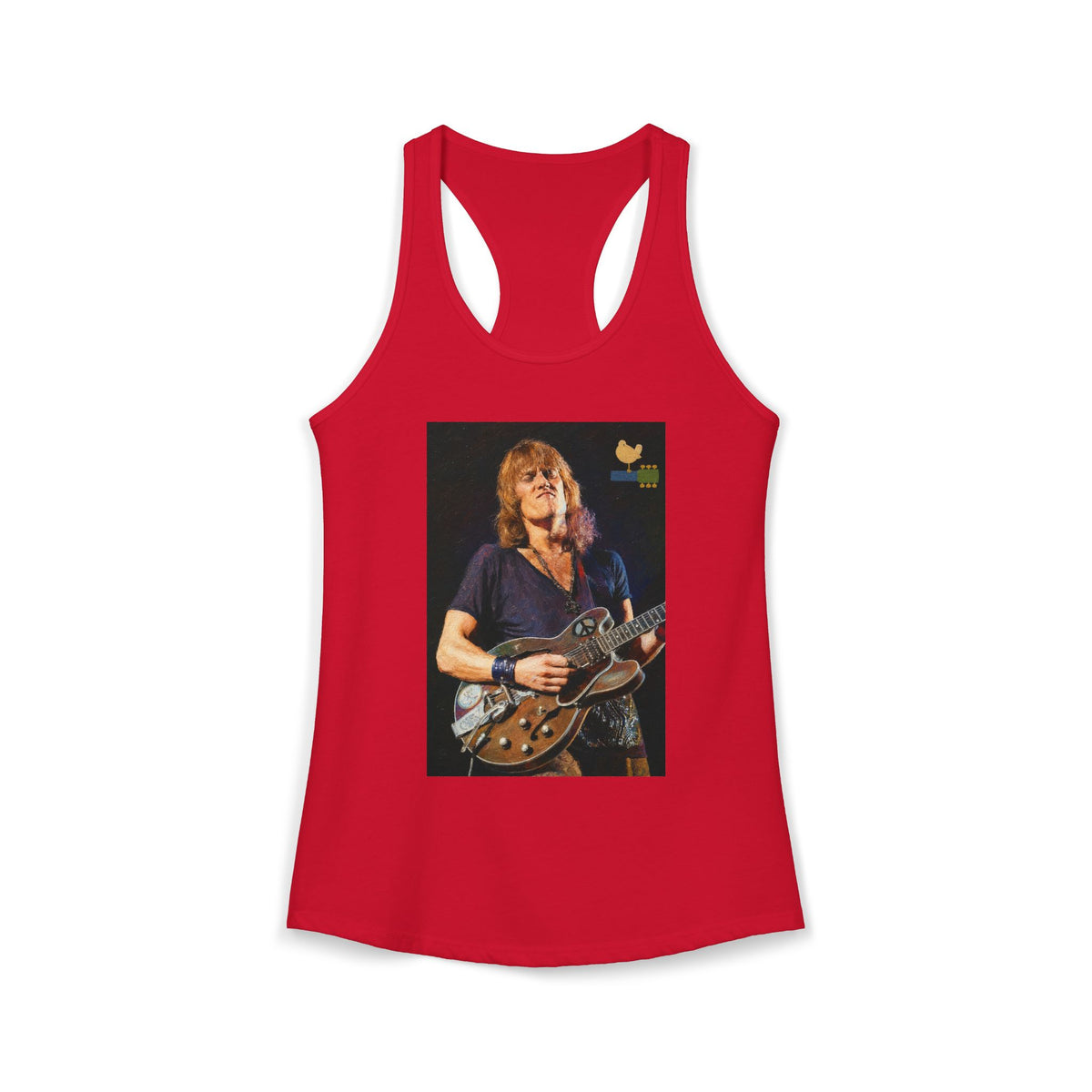 Alvin Lee at Woodstock Women's Racerback Tank