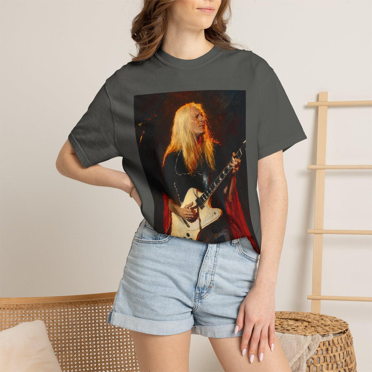 Johnny Winter Guitar T Shirt