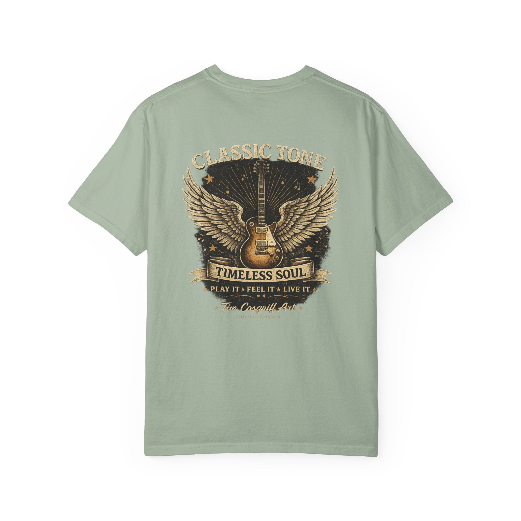 Vintage Piano & Guitar Tee — "Classic Tone Timeless Soul" Graphic T-Shirt
