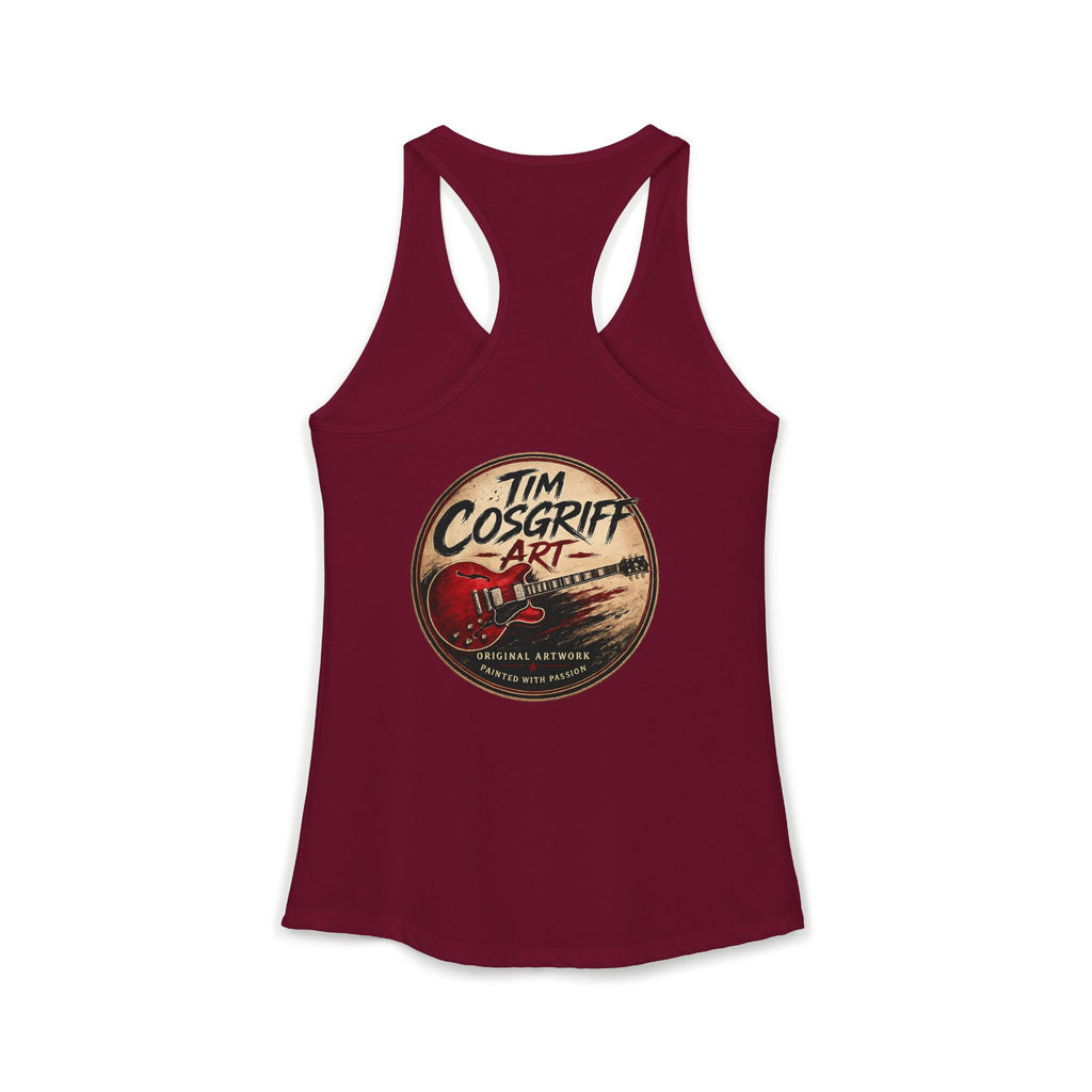 Jimmy Page Guitarist Women's Ideal Racerback Tank