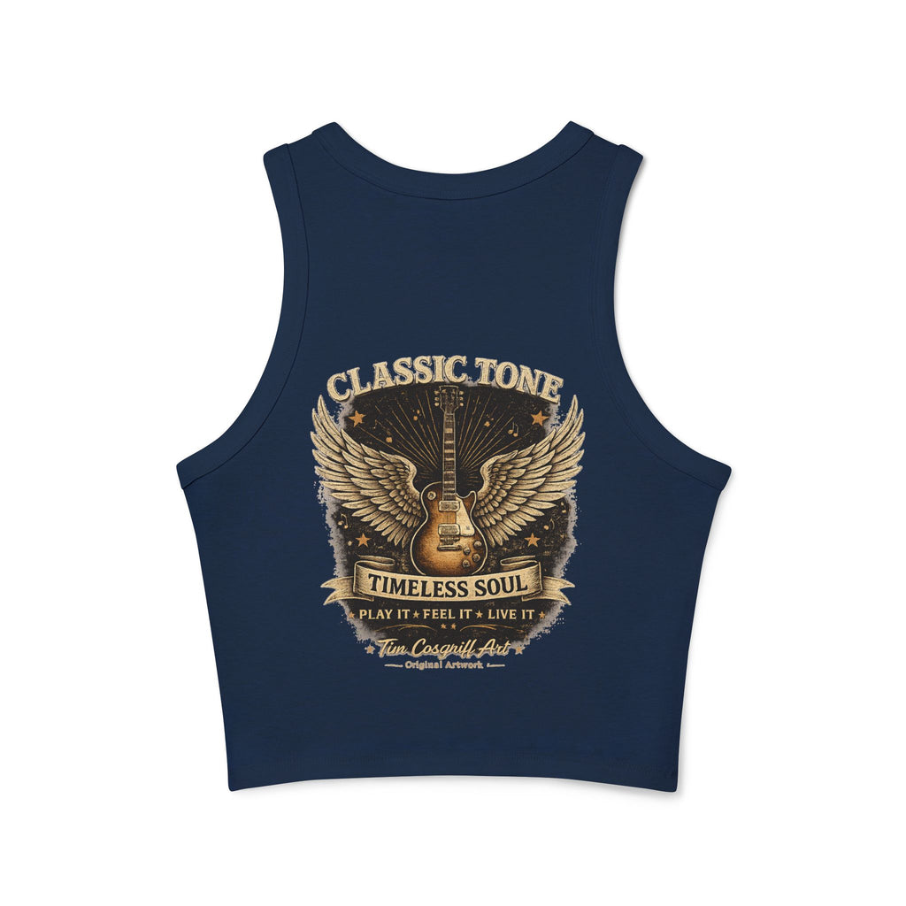 Janis Joplin Classic Rock Crop Tank Timeless Soul Racer Tank