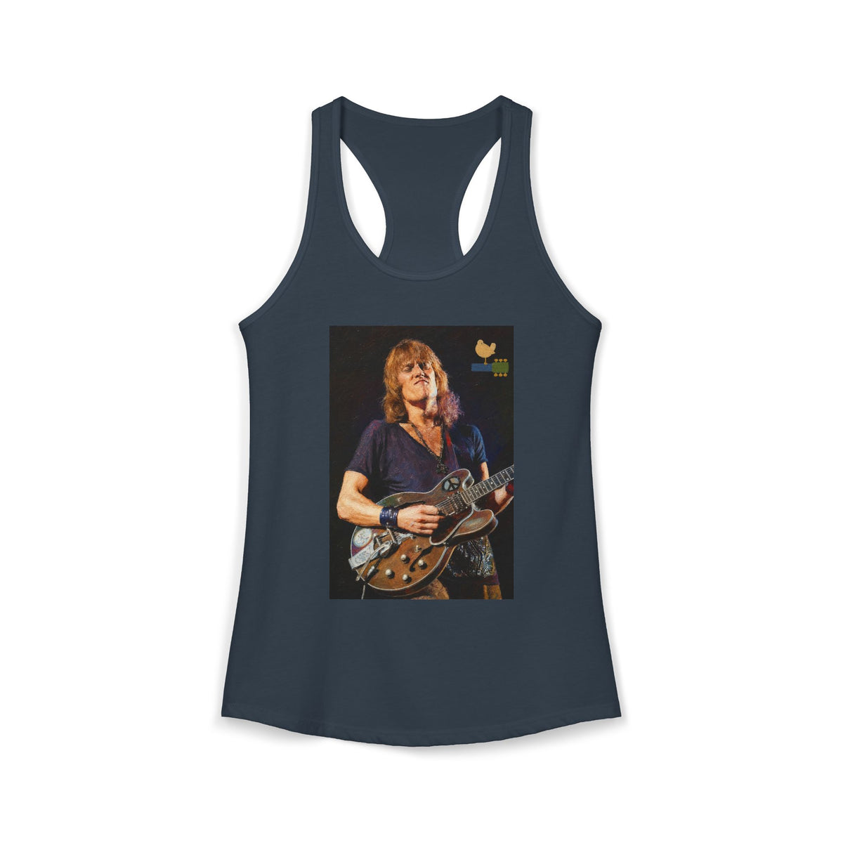 Alvin Lee at Woodstock Women's Racerback Tank