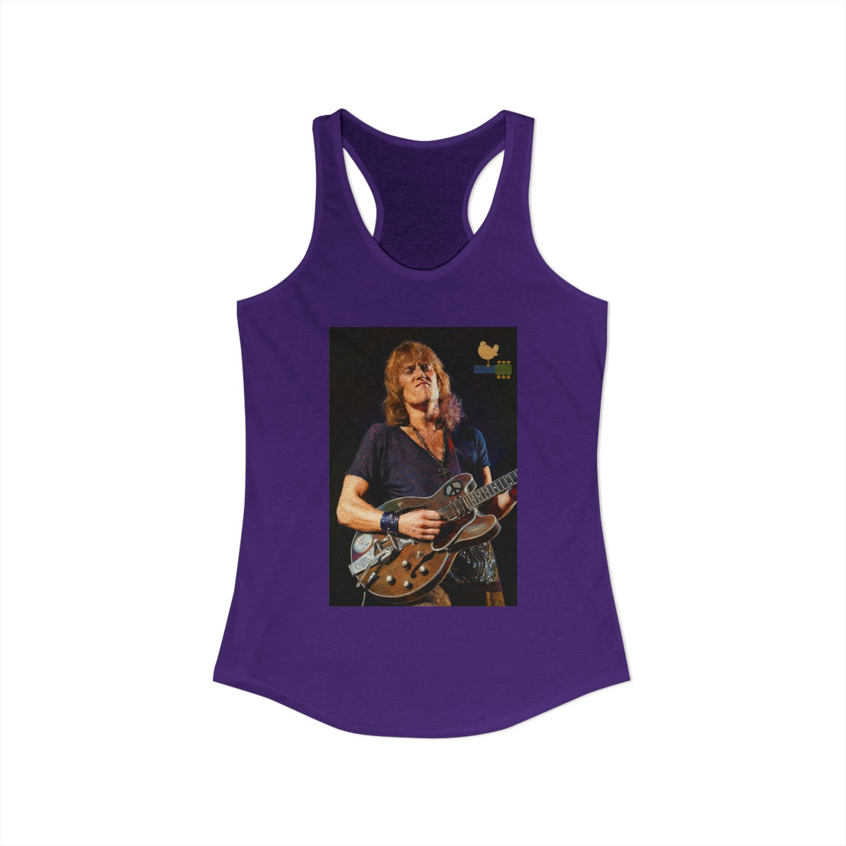 Alvin Lee at Woodstock Women's Racerback Tank