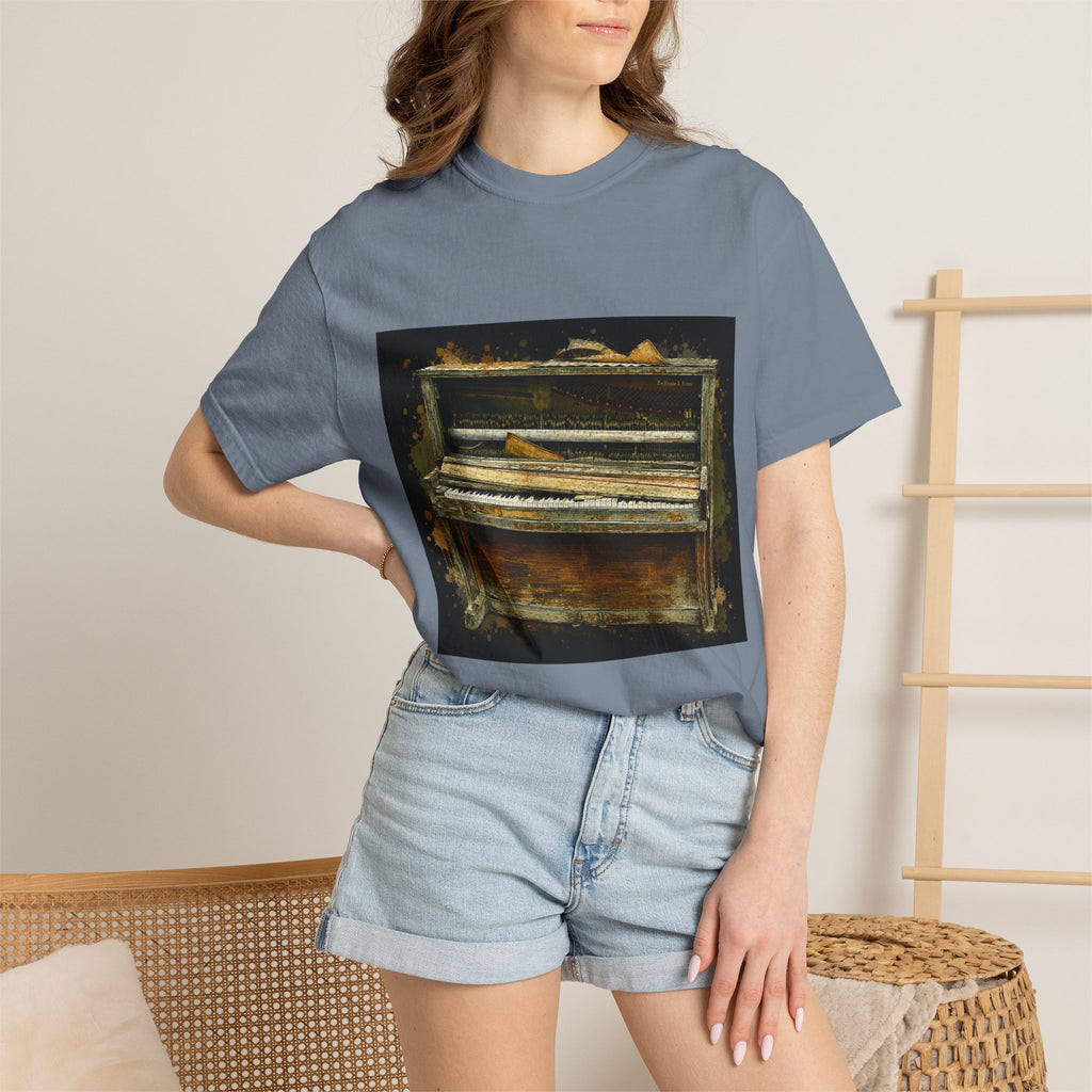 Vintage Piano Original Art T Shirt
