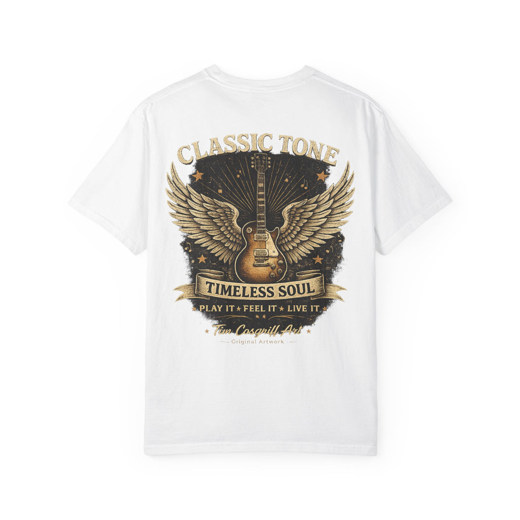Classic Tone Timeless Soul Guitar T-Shirt — Vintage Rock Music Tee
