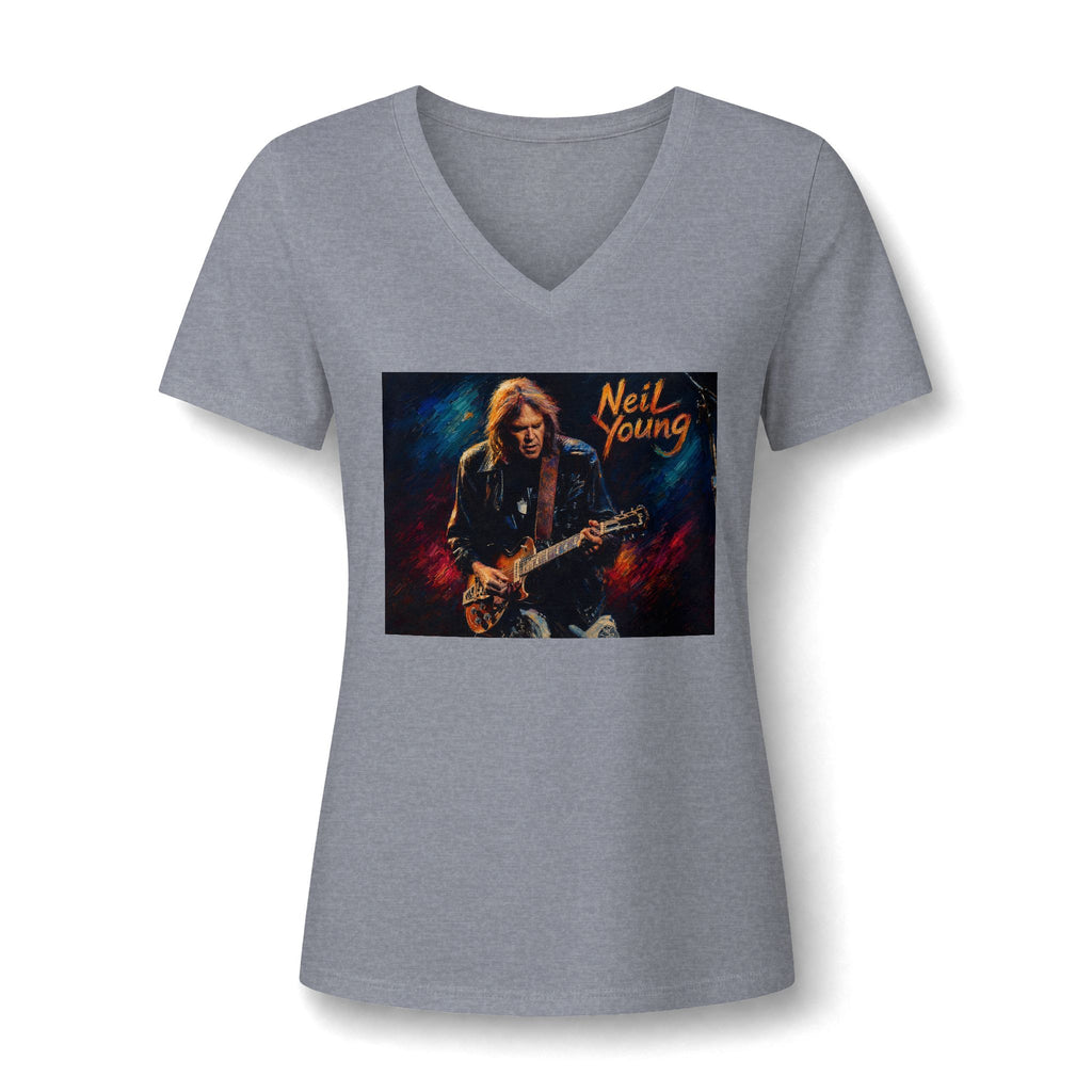 Neil Young Women's V Neck Tee