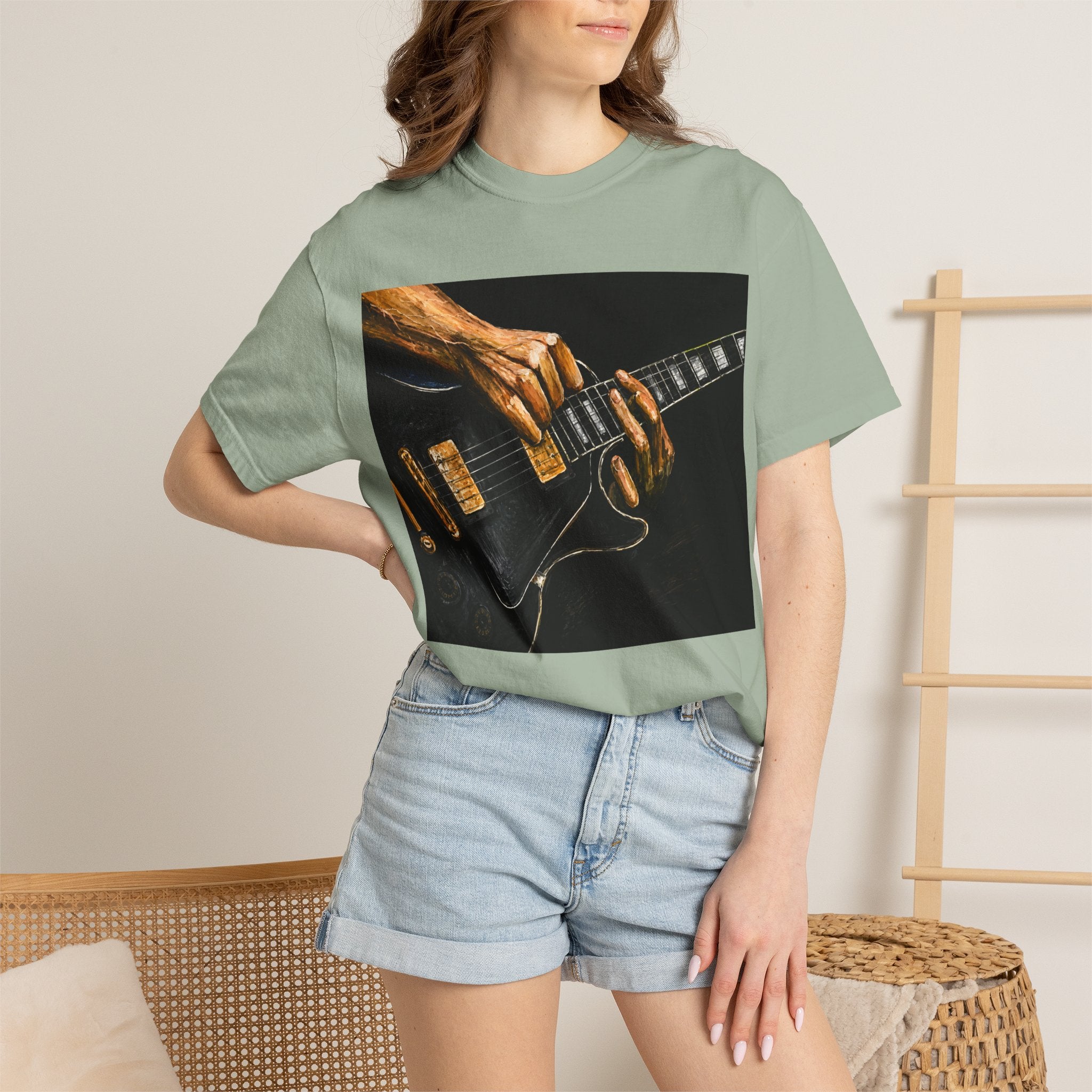 Guitar Vintage Tee — "Classic Tone, Timeless Soul" Rock Music T-Shirt