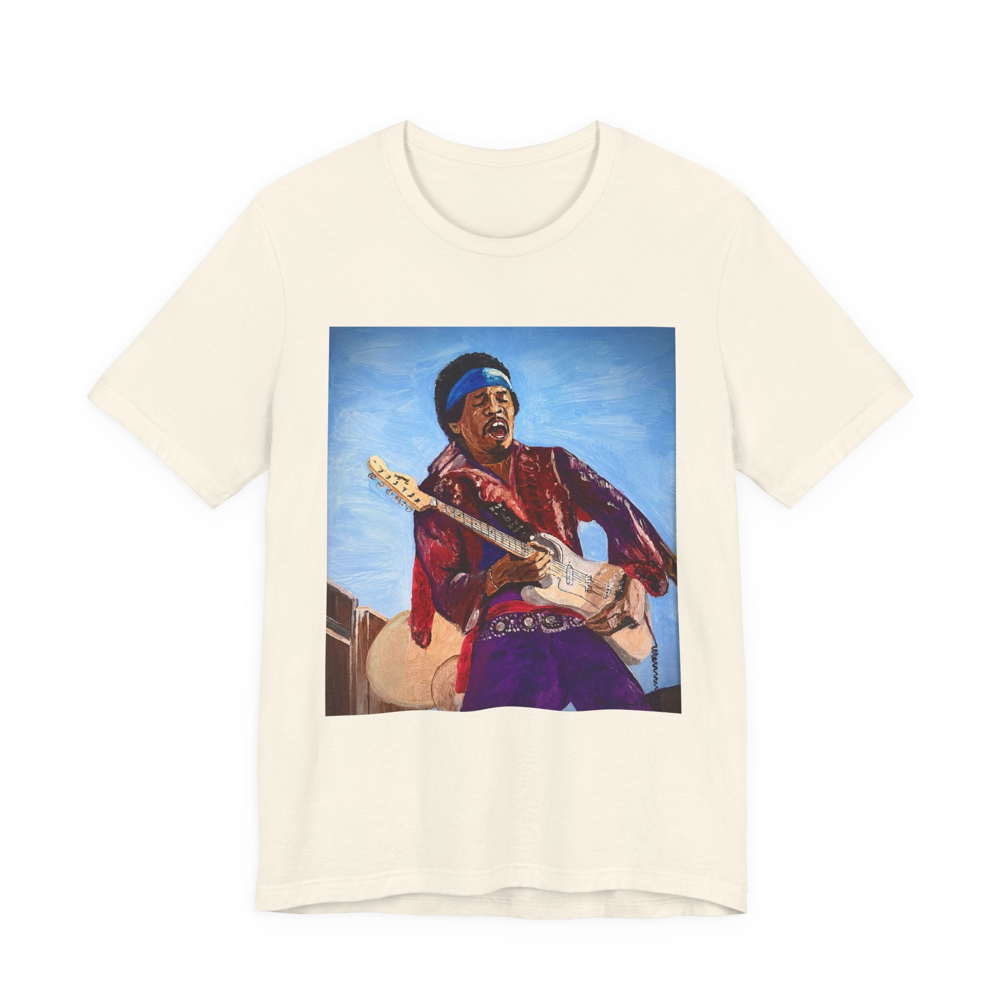 Jimi Hendrix Portrait Tee – Vintage Rock Guitarist Art T-Shirt