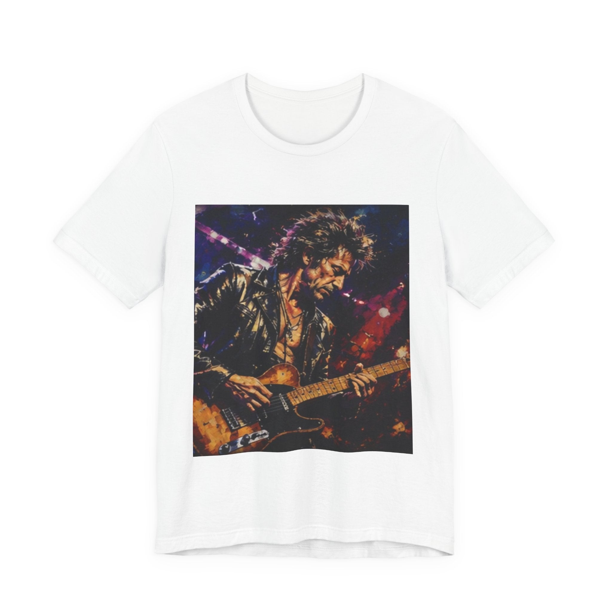 Guitarist Concert Graphic Tee — Vintage Rock Music Band Shirt
