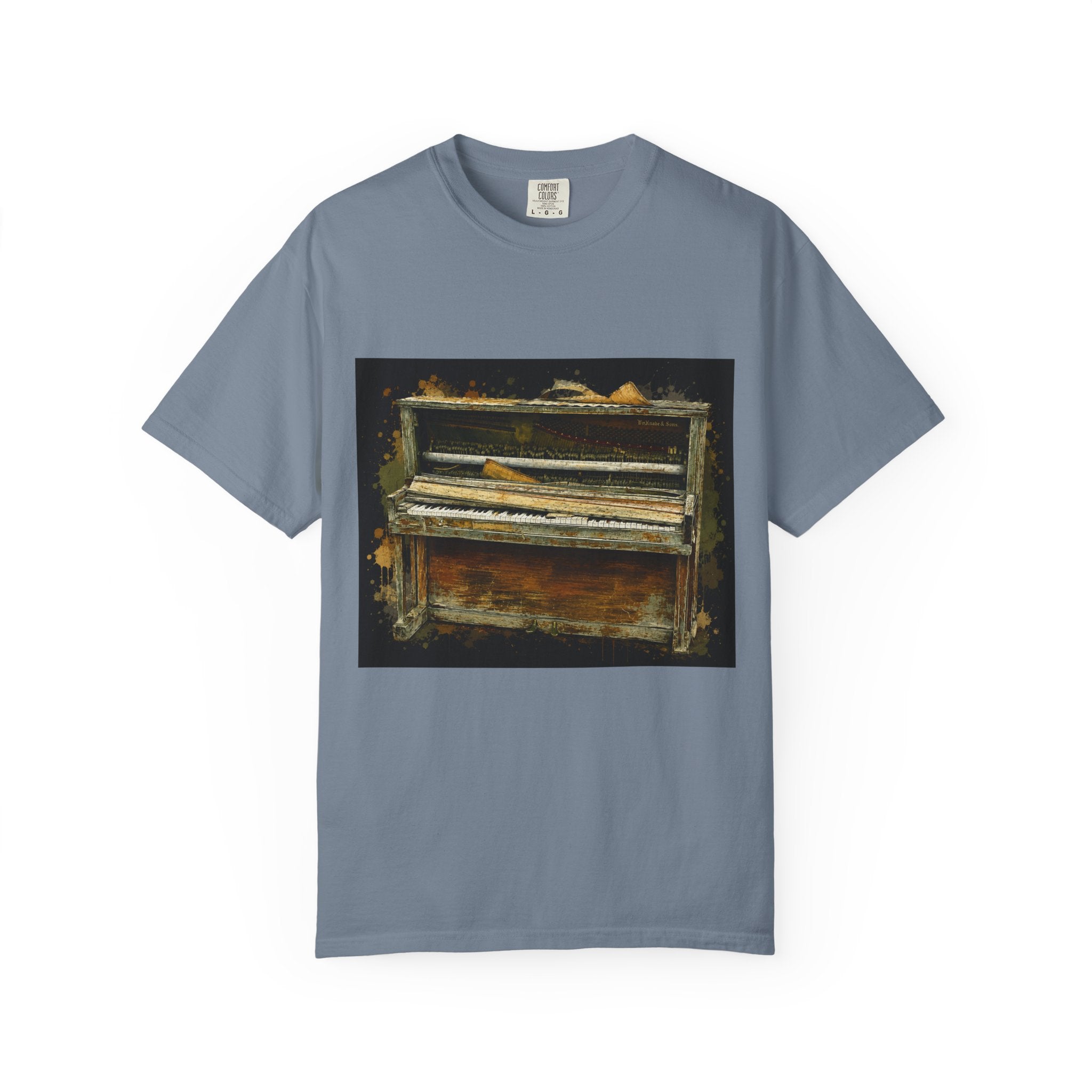 Vintage Piano & Guitar Tee — "Classic Tone Timeless Soul" Graphic T-Shirt