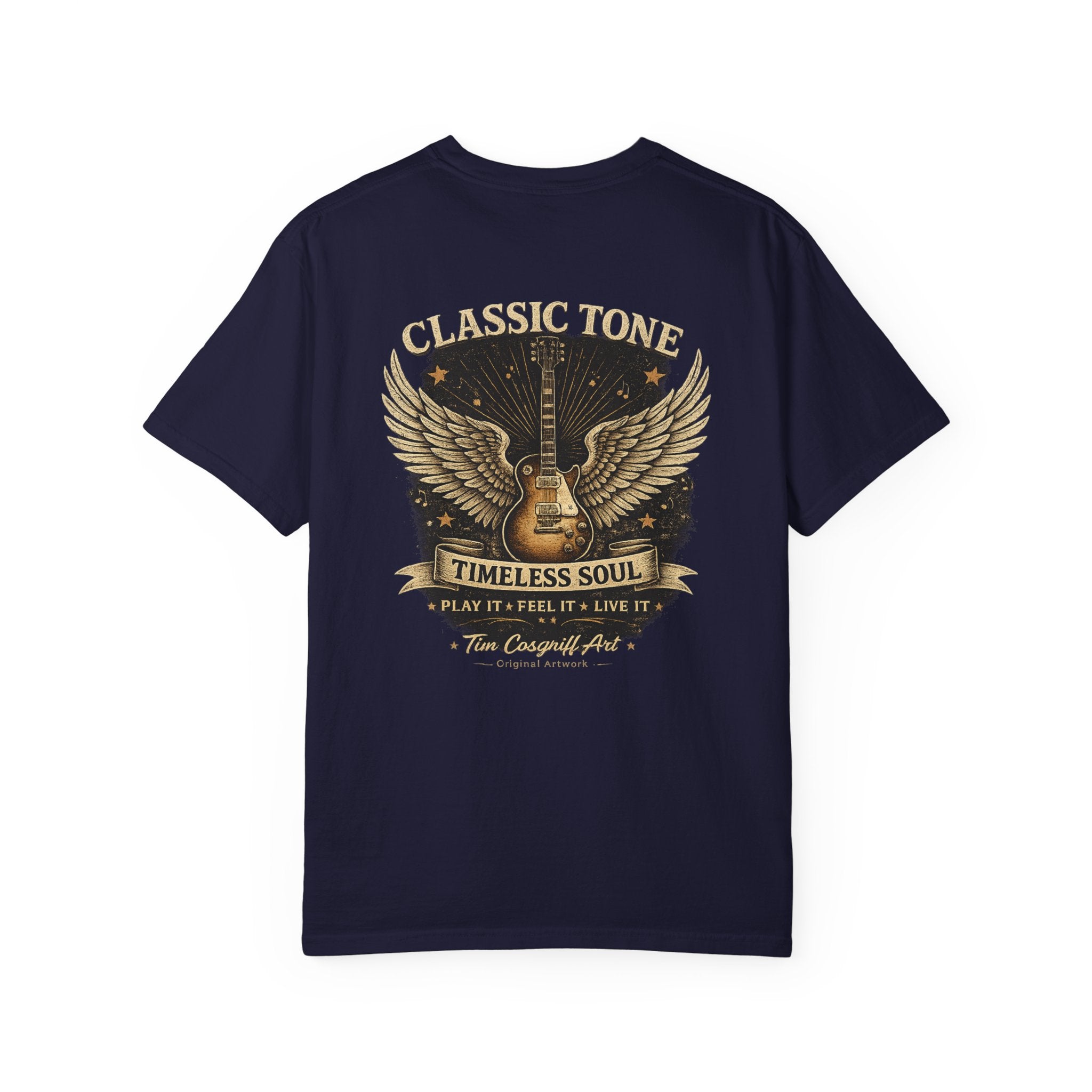 Vintage Piano & Guitar Tee — "Classic Tone Timeless Soul" Graphic T-Shirt