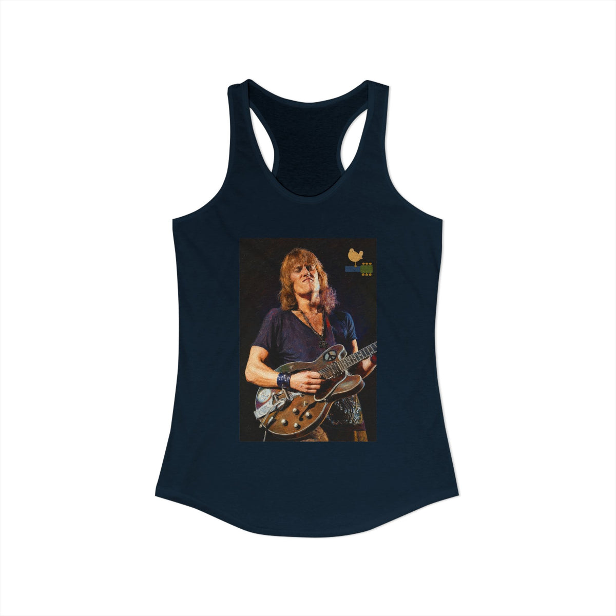 Alvin Lee at Woodstock Women's Racerback Tank