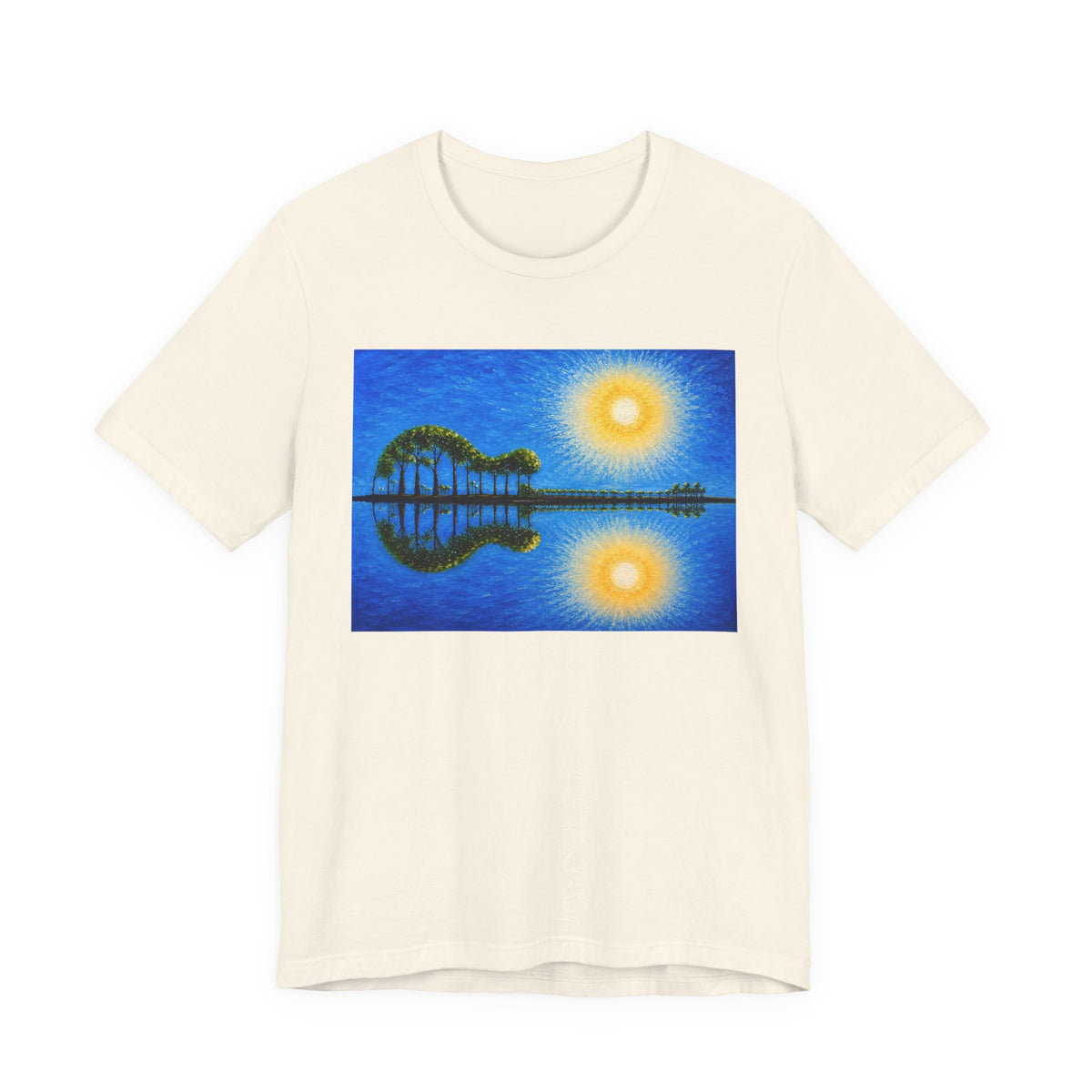 Guitar Island Sunset T Shirt