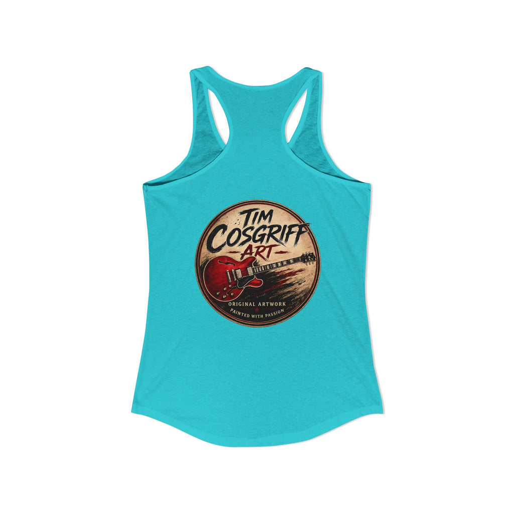 Alvin Lee at Woodstock Women's Racerback Tank