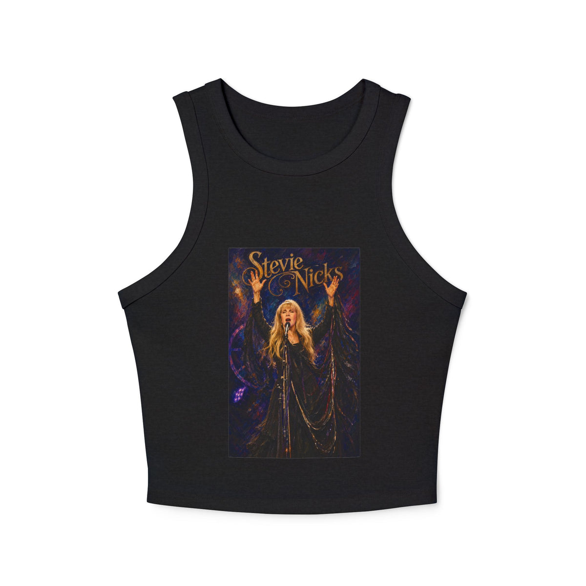 Racer Tank Top Classic Rock Graphic Stevie Nicks