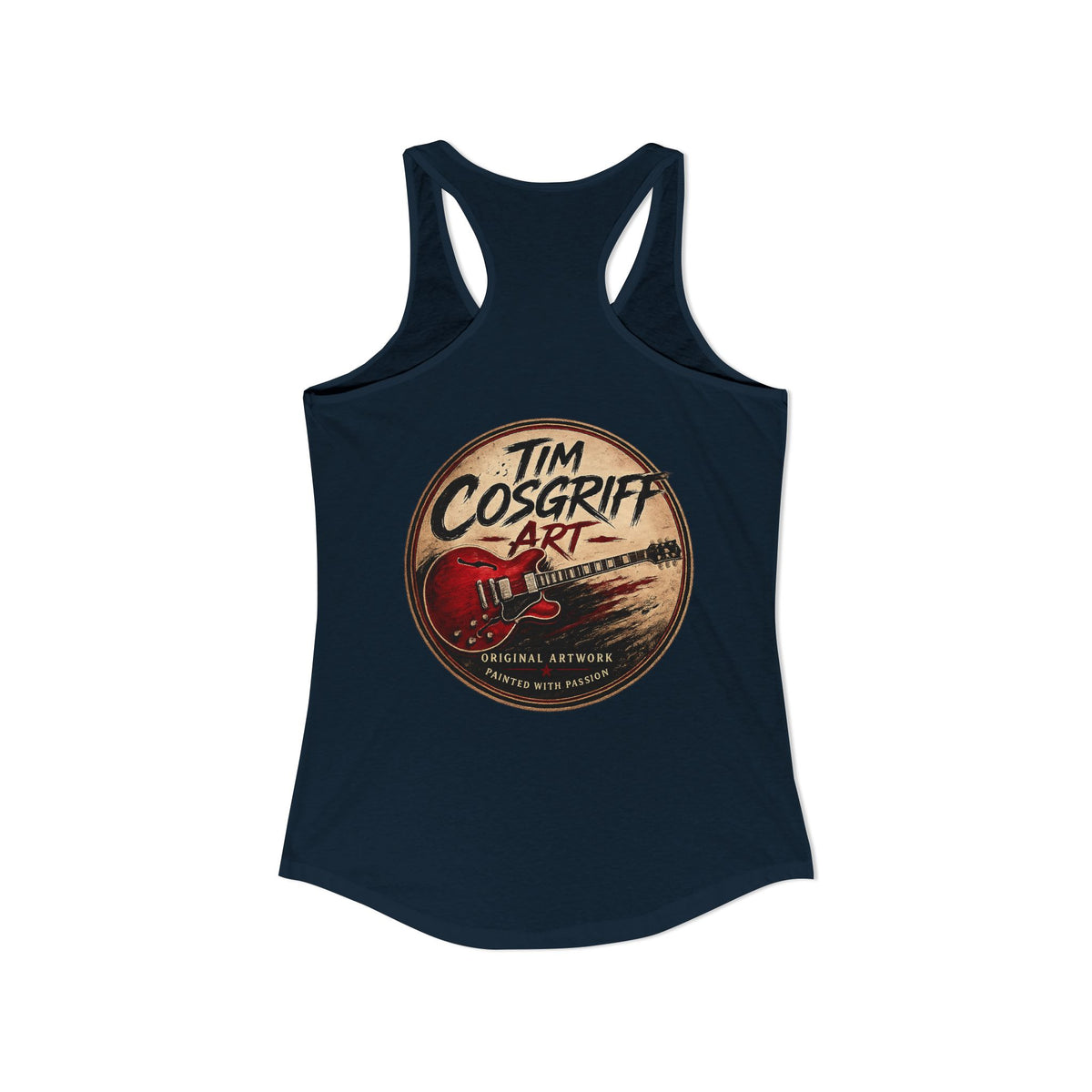 Rock Guitarist Hands on Les Paul Women's Ideal Racerback Tank