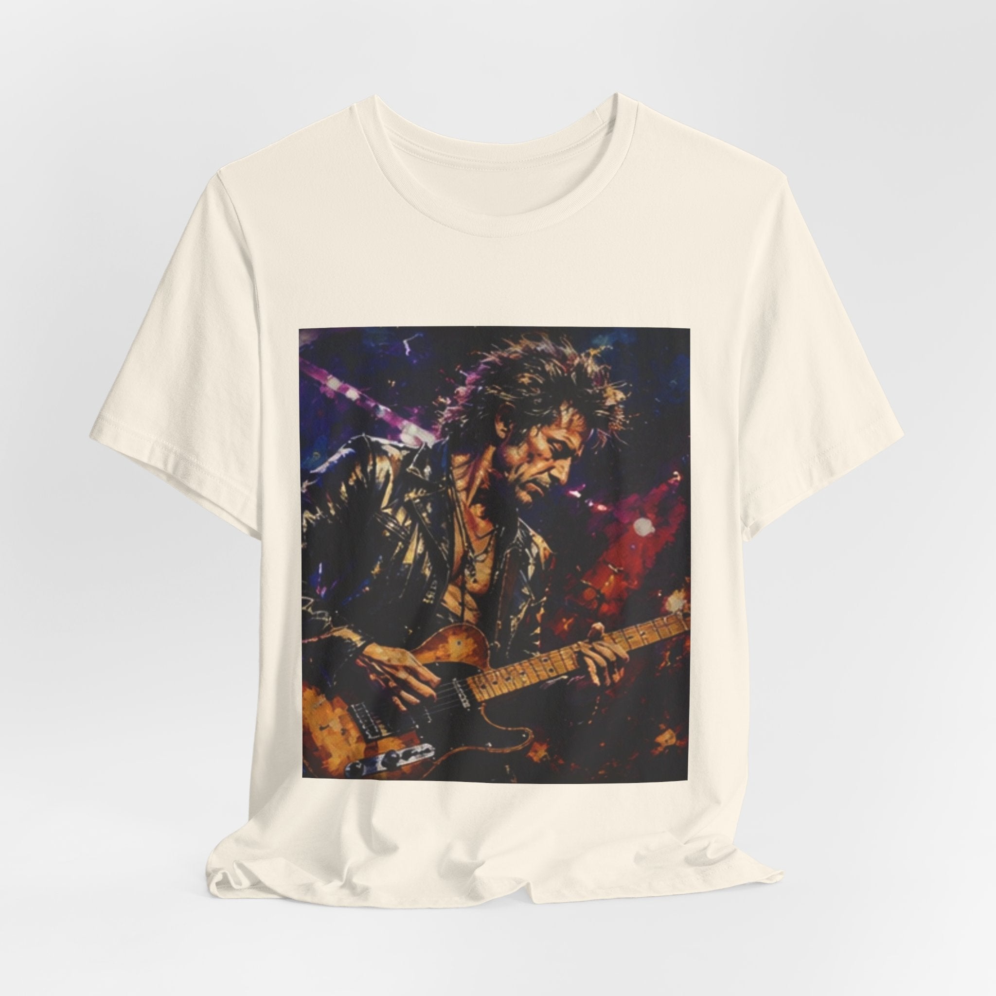 Guitarist Concert Graphic Tee — Vintage Rock Music Band Shirt