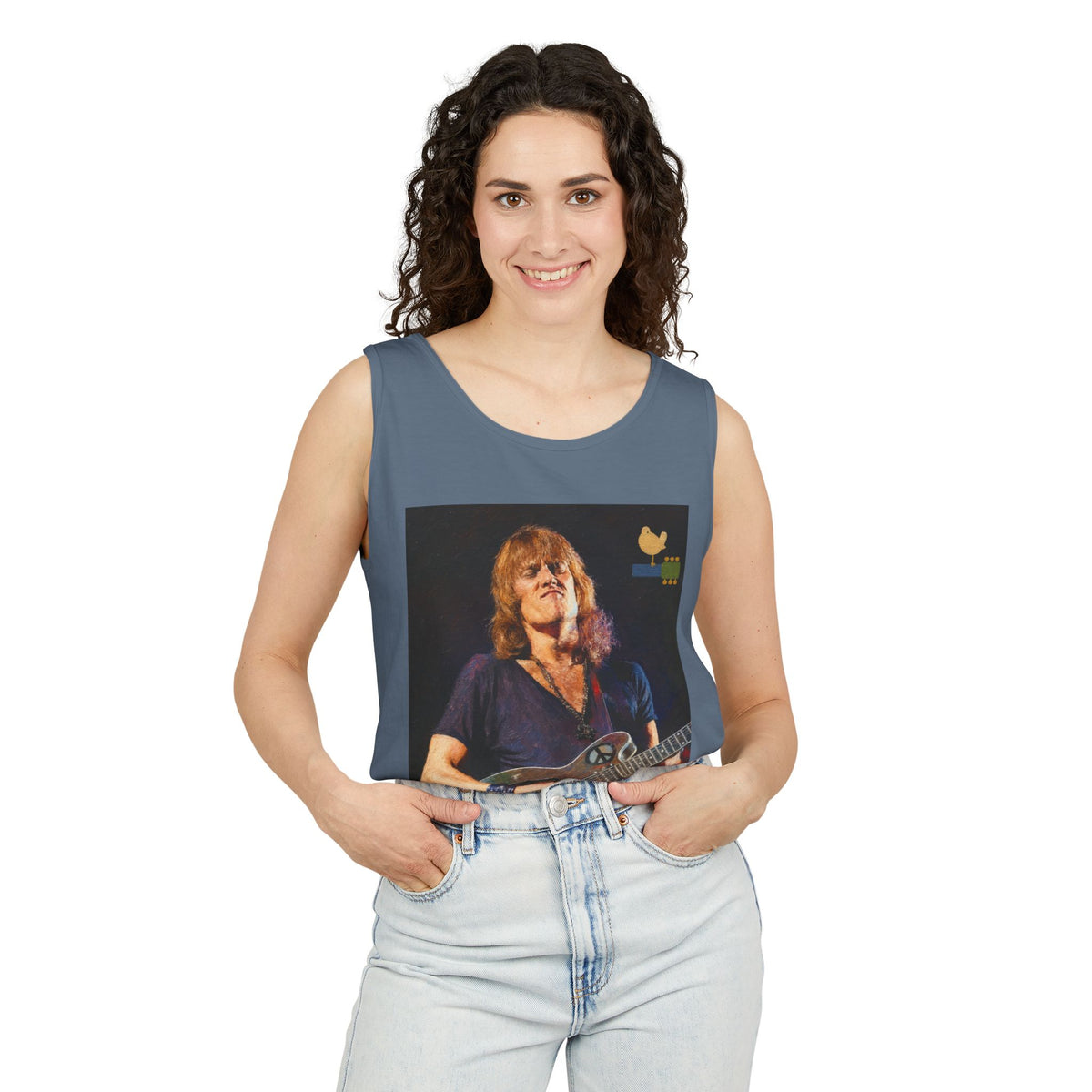 Alvin Lee at Woodstock Tank Top Unisex