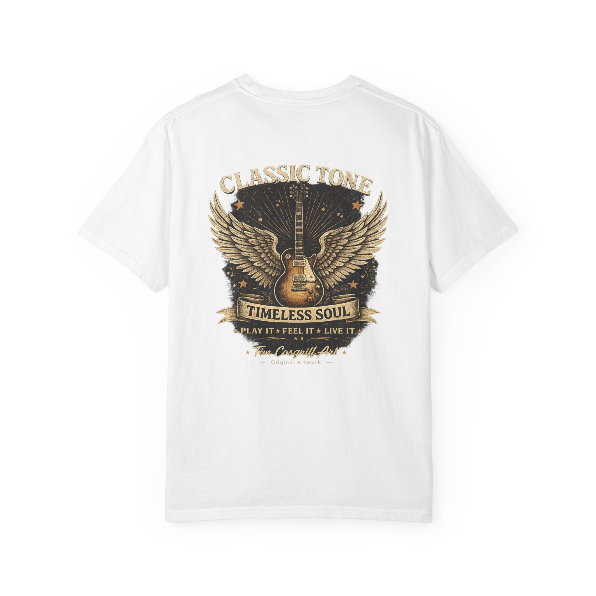 Vintage Piano & Guitar Tee — "Classic Tone Timeless Soul" Graphic T-Shirt