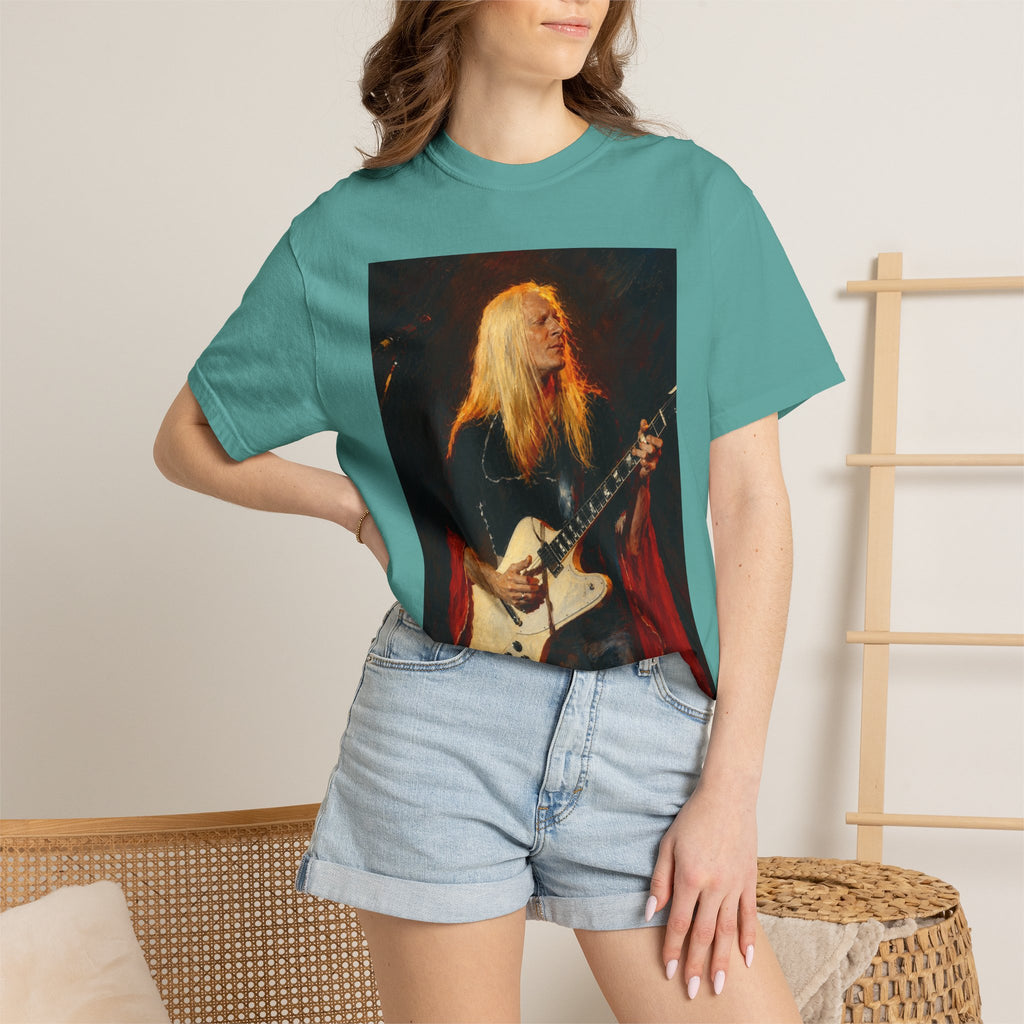 Johnny Winter Guitar T Shirt