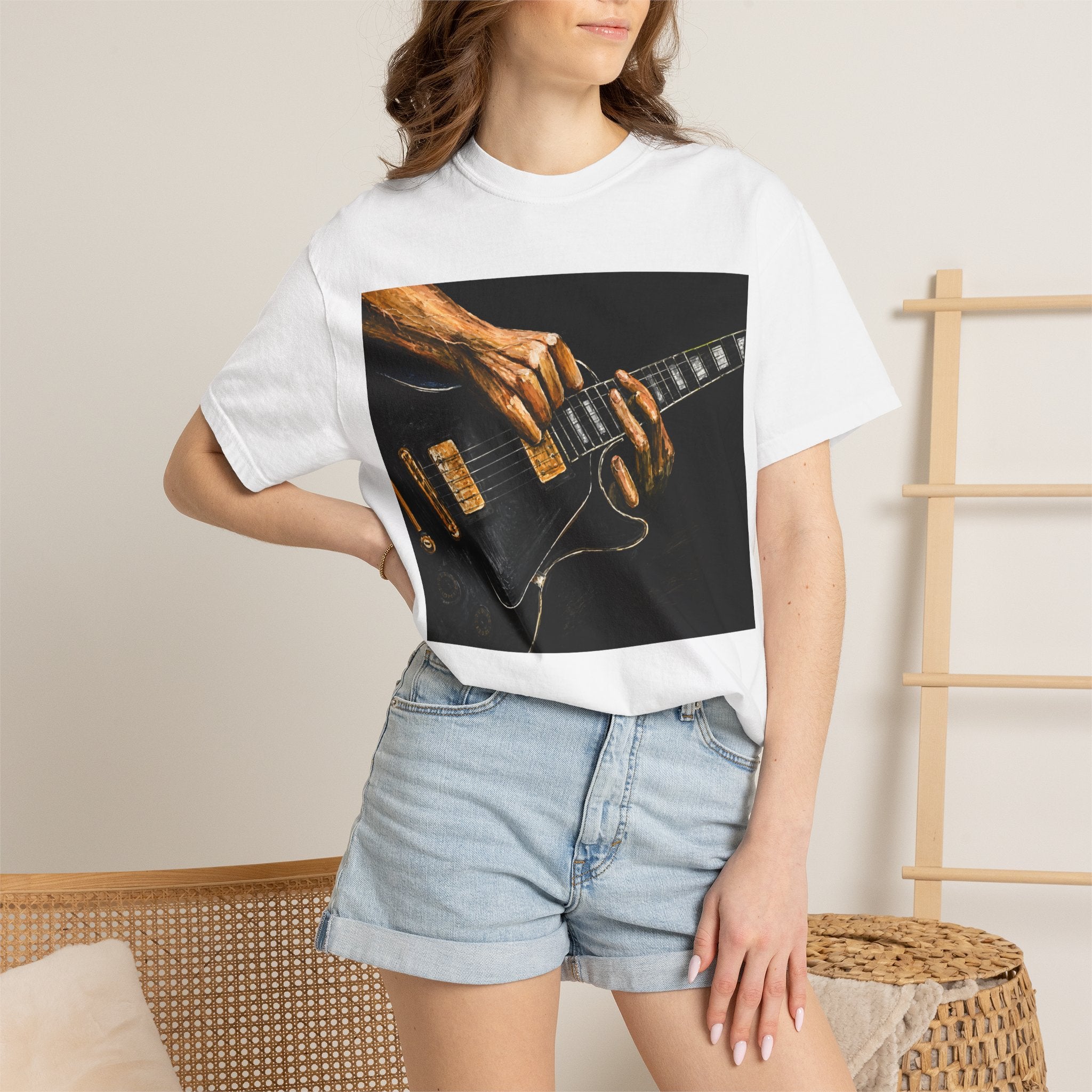 Guitar Vintage Tee — "Classic Tone, Timeless Soul" Rock Music T-Shirt