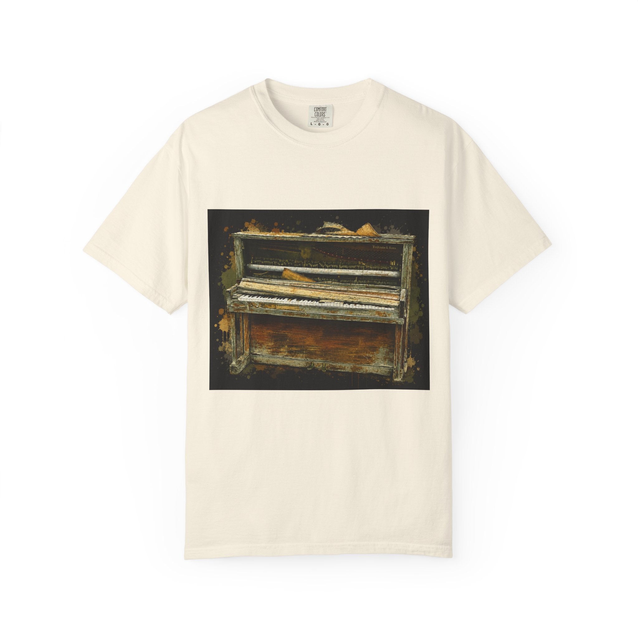Vintage Piano & Guitar Tee — "Classic Tone Timeless Soul" Graphic T-Shirt