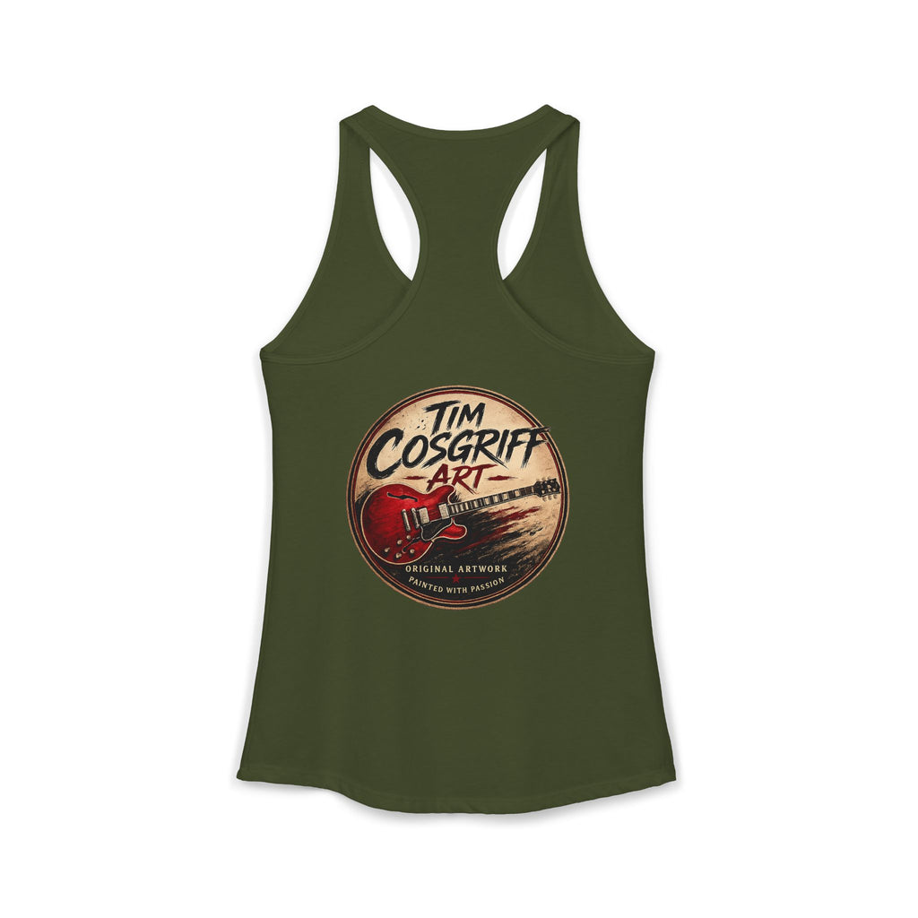 Alvin Lee at Woodstock Women's Racerback Tank
