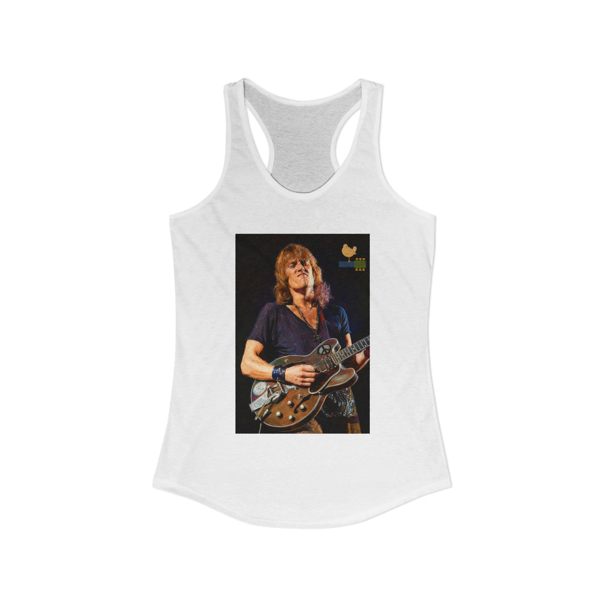 Alvin Lee at Woodstock Women's Racerback Tank