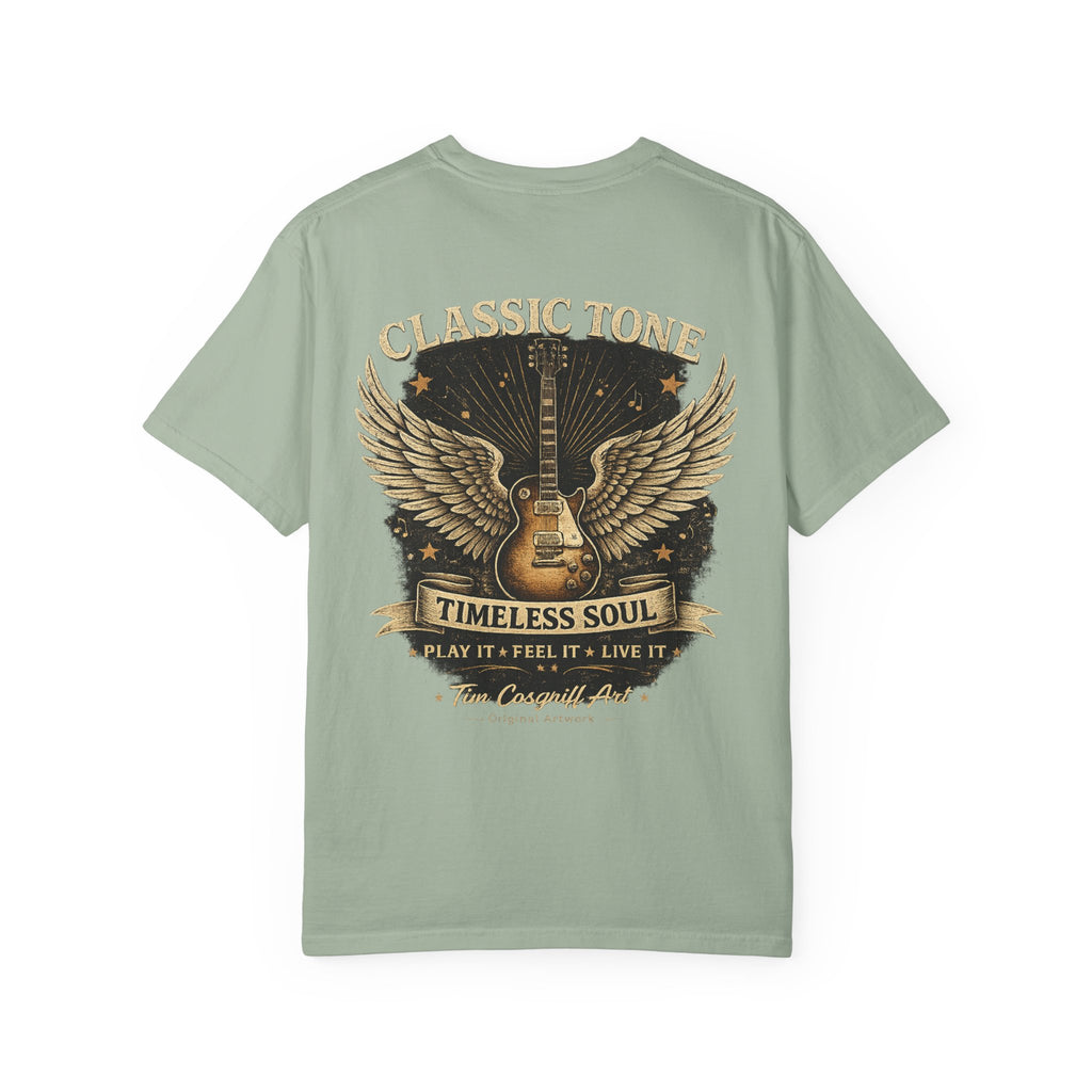 Graphic T-Shirt — Classic Tone “Timeless Soul” Guitar Rock Tee