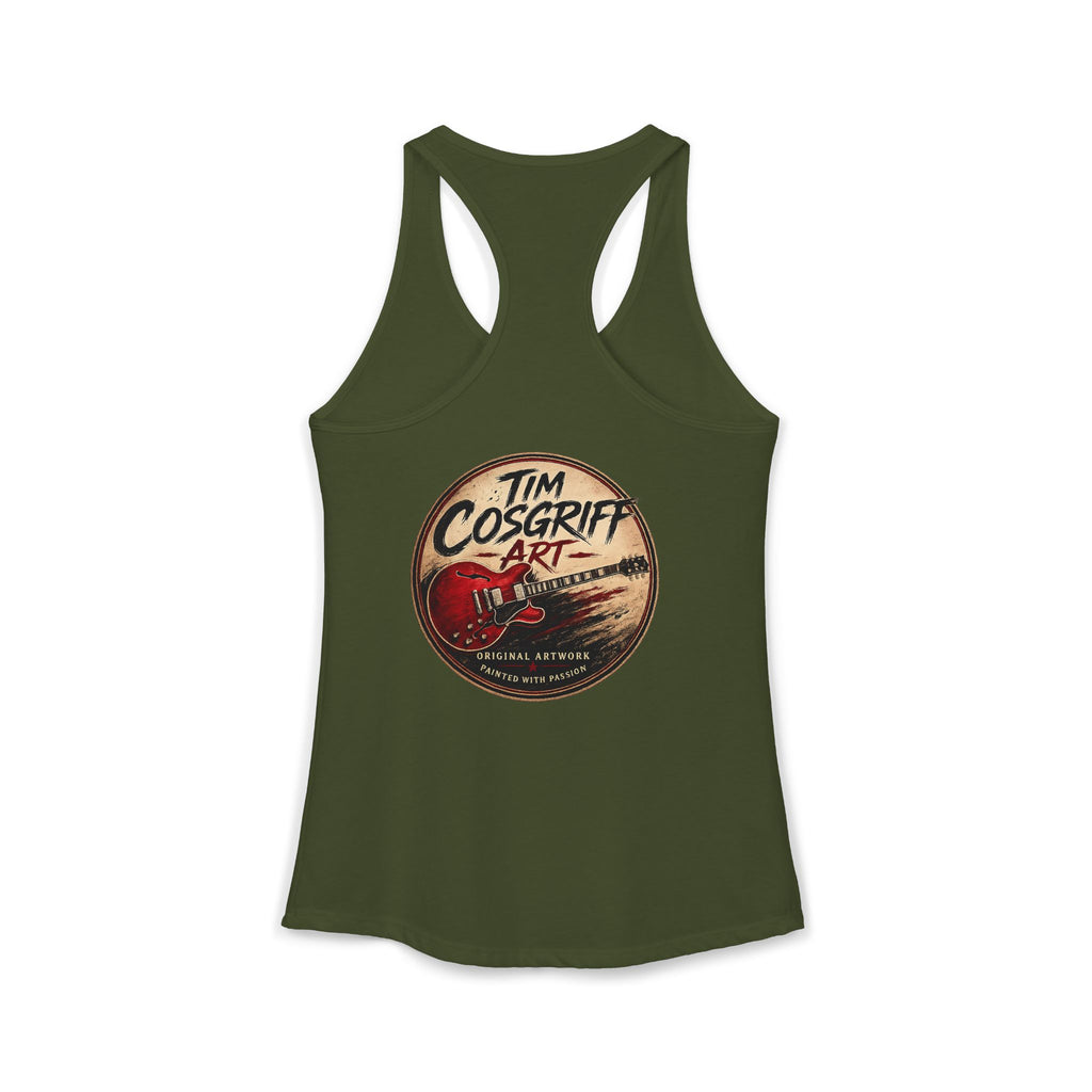 Jimmy Page Guitarist Women's Ideal Racerback Tank