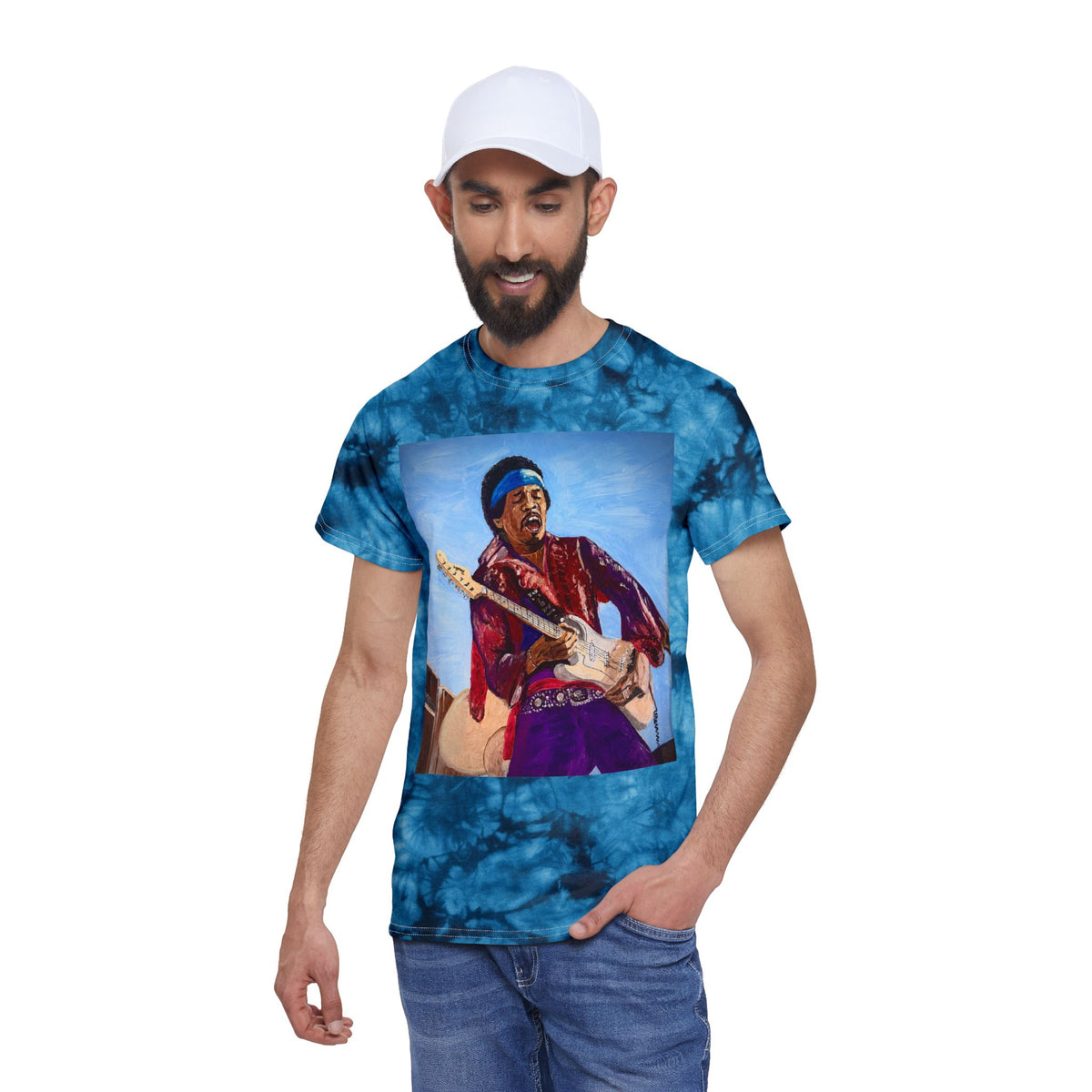 Jimi Hendrix Tribute Tie Dye T Shirt