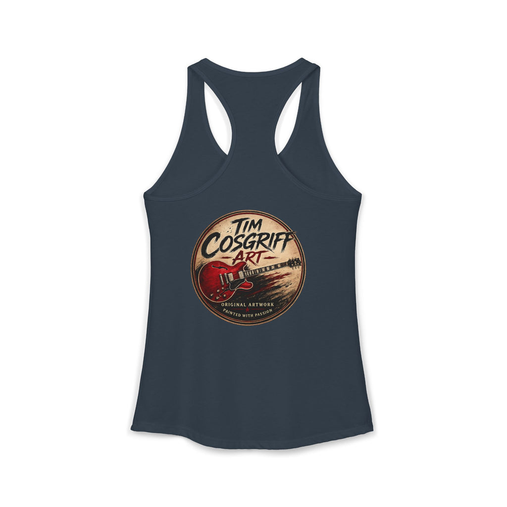 Jimmy Page Guitarist Women's Ideal Racerback Tank