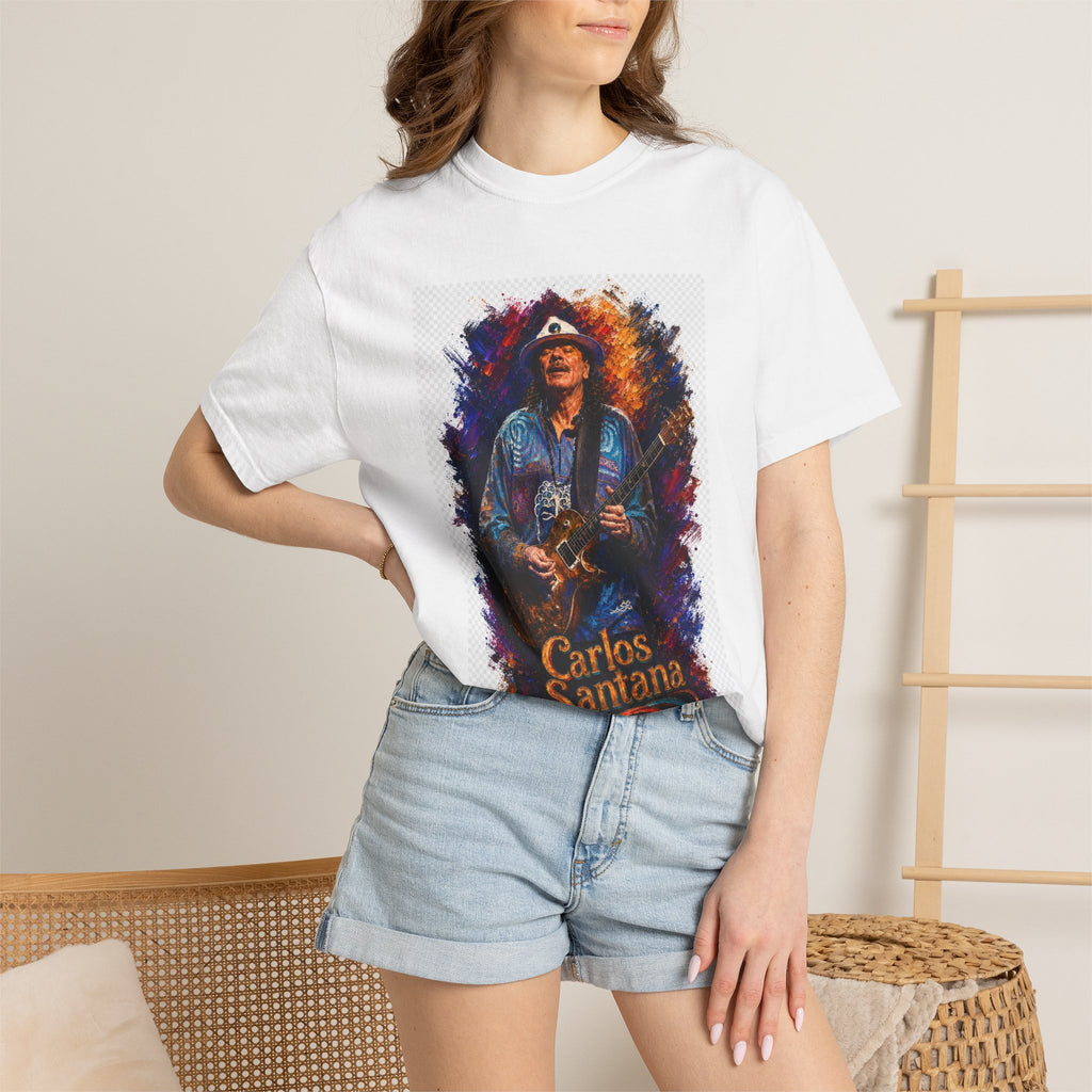 Carlos Santana Guitar  T Shirt