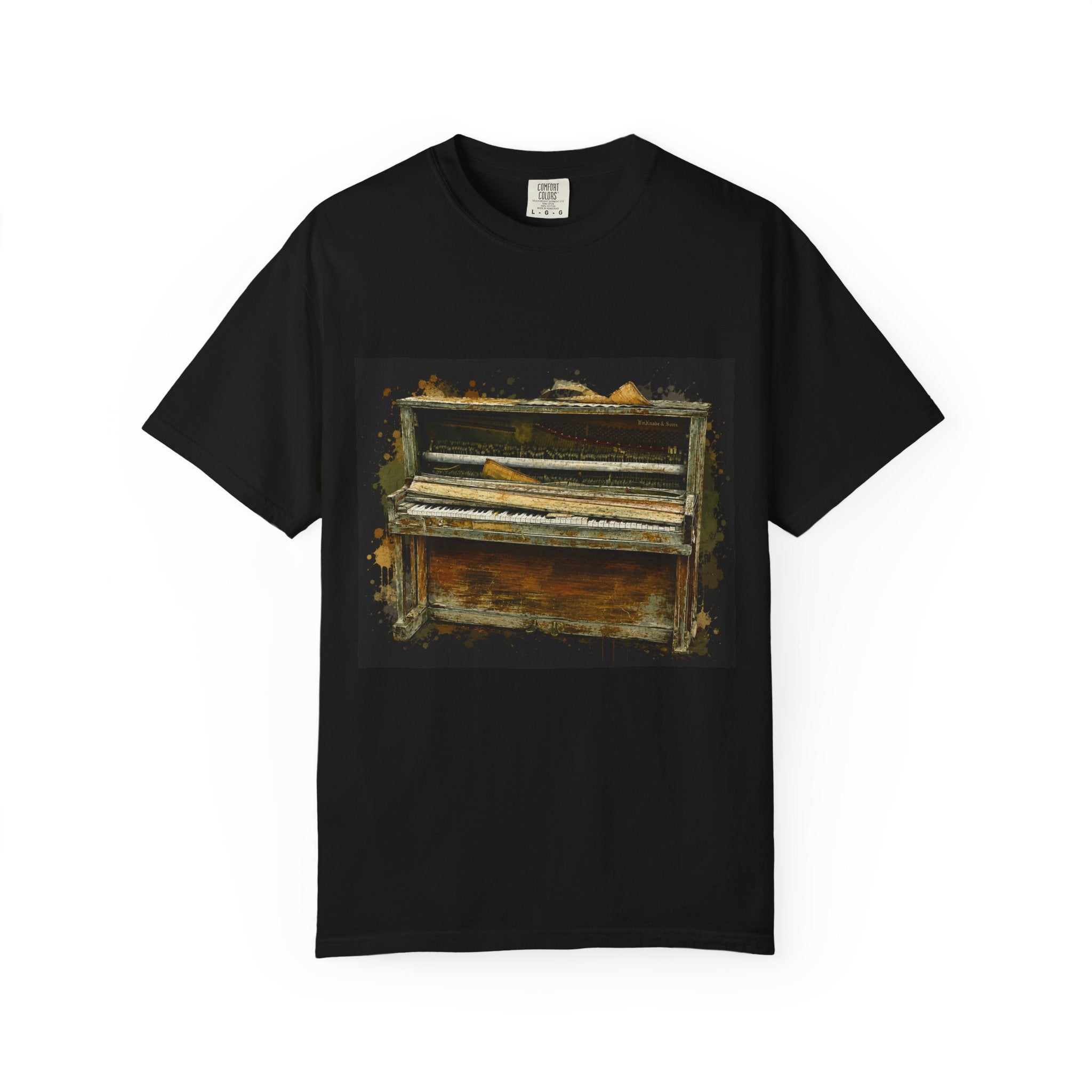 Vintage Piano & Guitar Tee — "Classic Tone Timeless Soul" Graphic T-Shirt