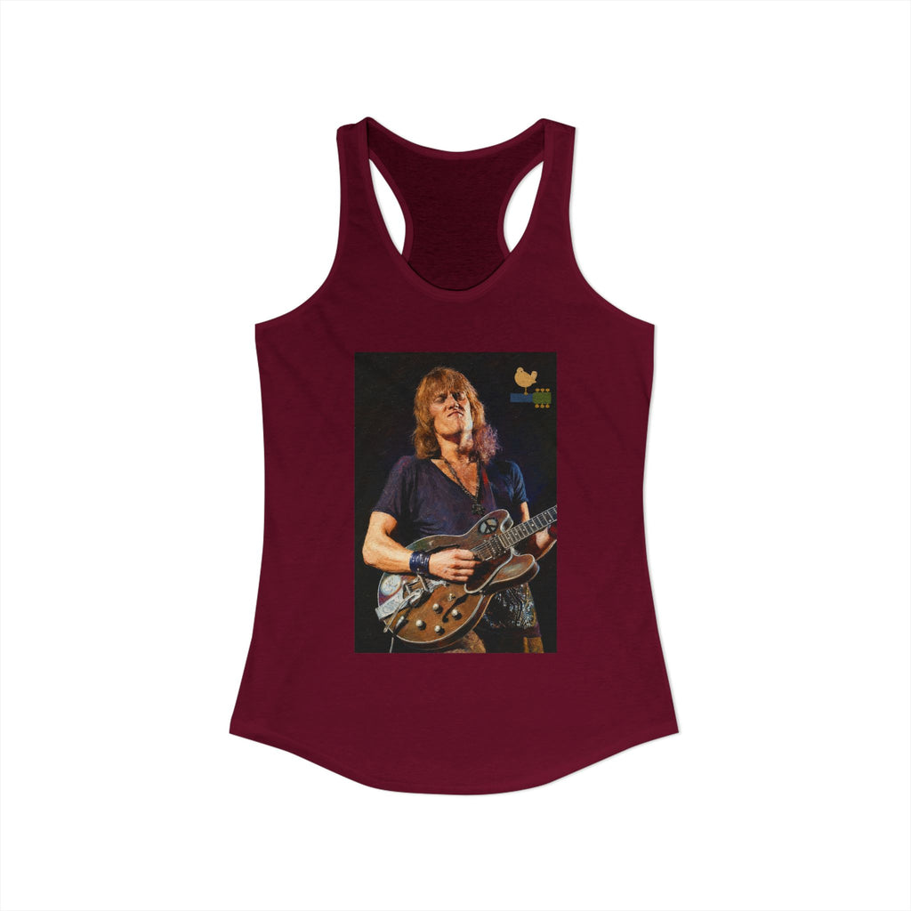 Alvin Lee at Woodstock Women's Racerback Tank