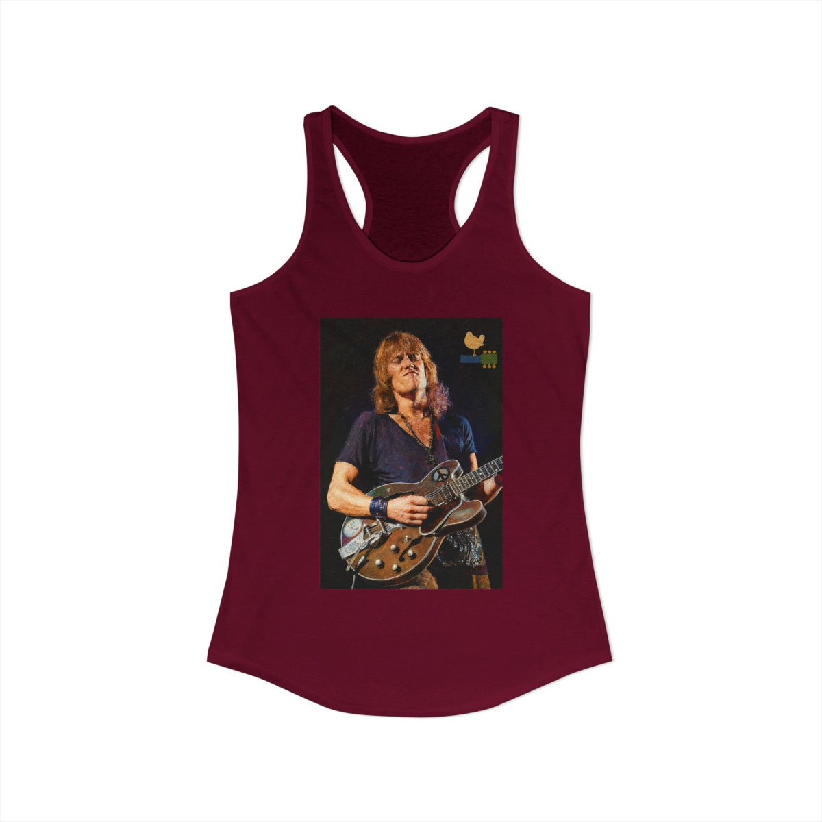 Alvin Lee at Woodstock Women's Racerback Tank