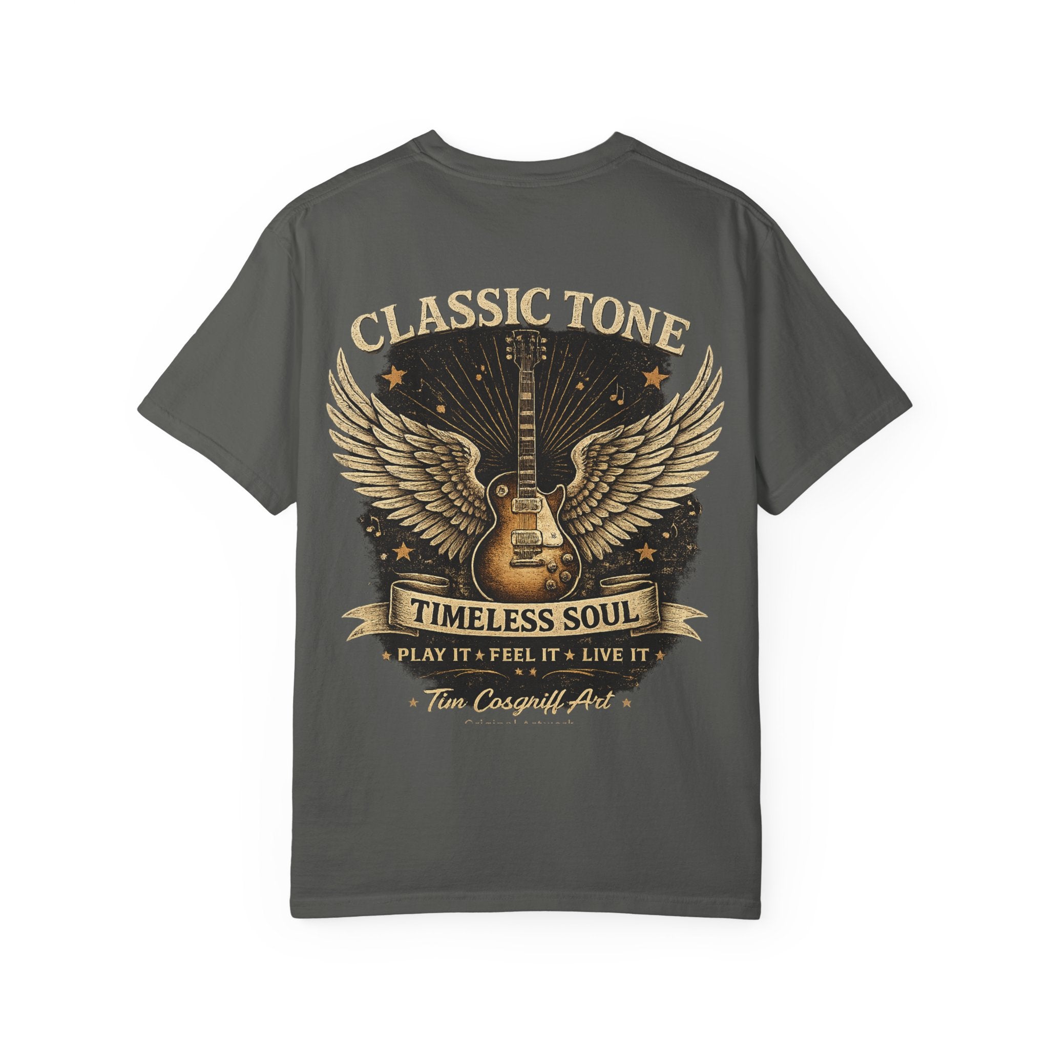 Copy of Classic Tone Timeless Soul Guitar T-Shirt — Winged Guitar Rock Tee