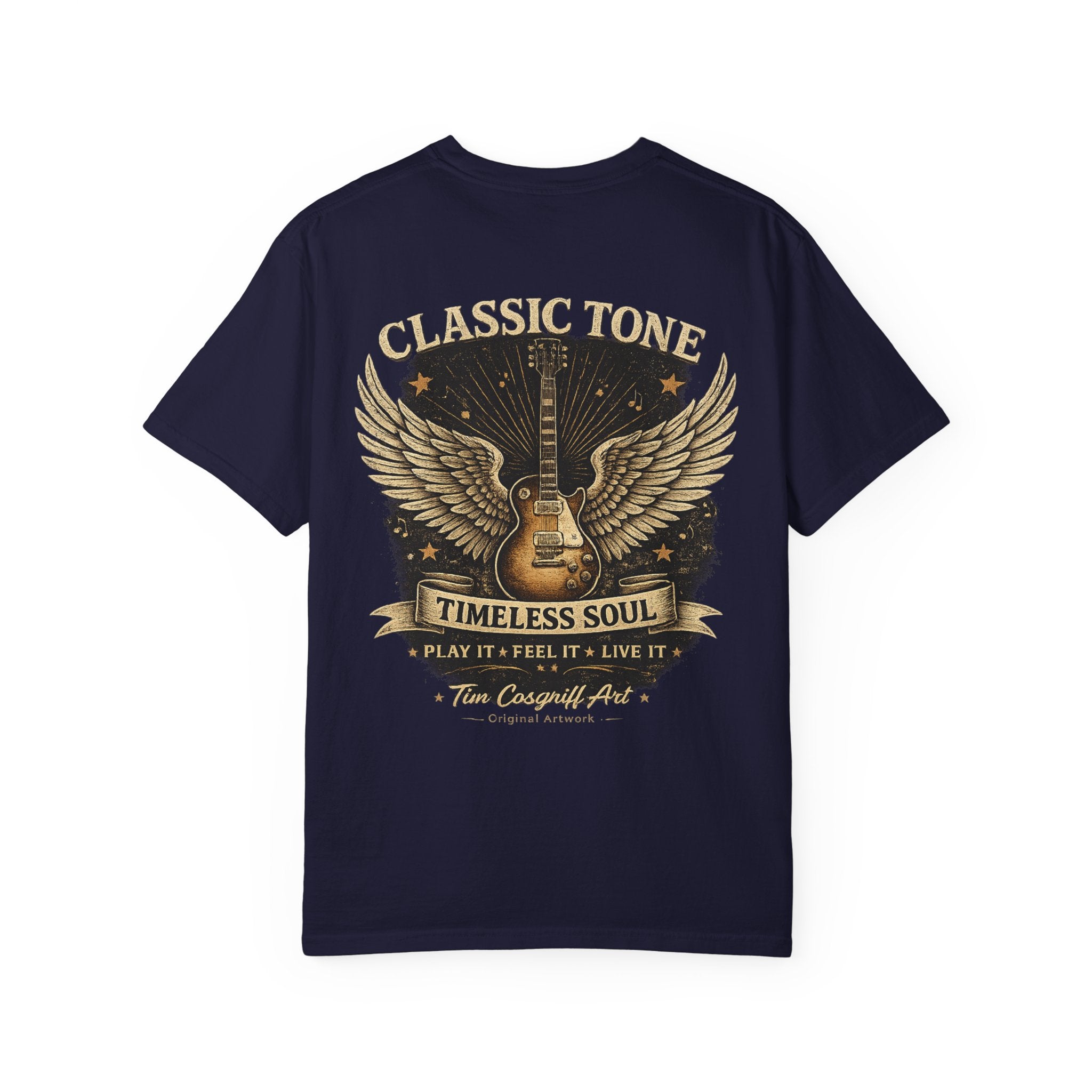 Graphic T-Shirt — Classic Tone “Timeless Soul” Guitar Rock Tee