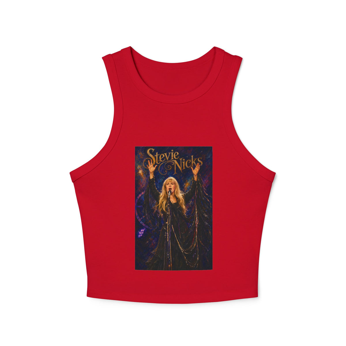Racer Tank Top Classic Rock Graphic Stevie Nicks