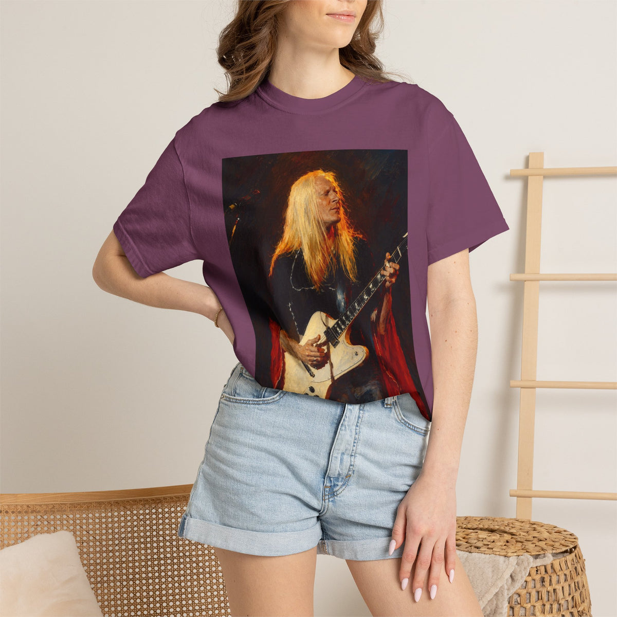 Johnny Winter Guitar T Shirt