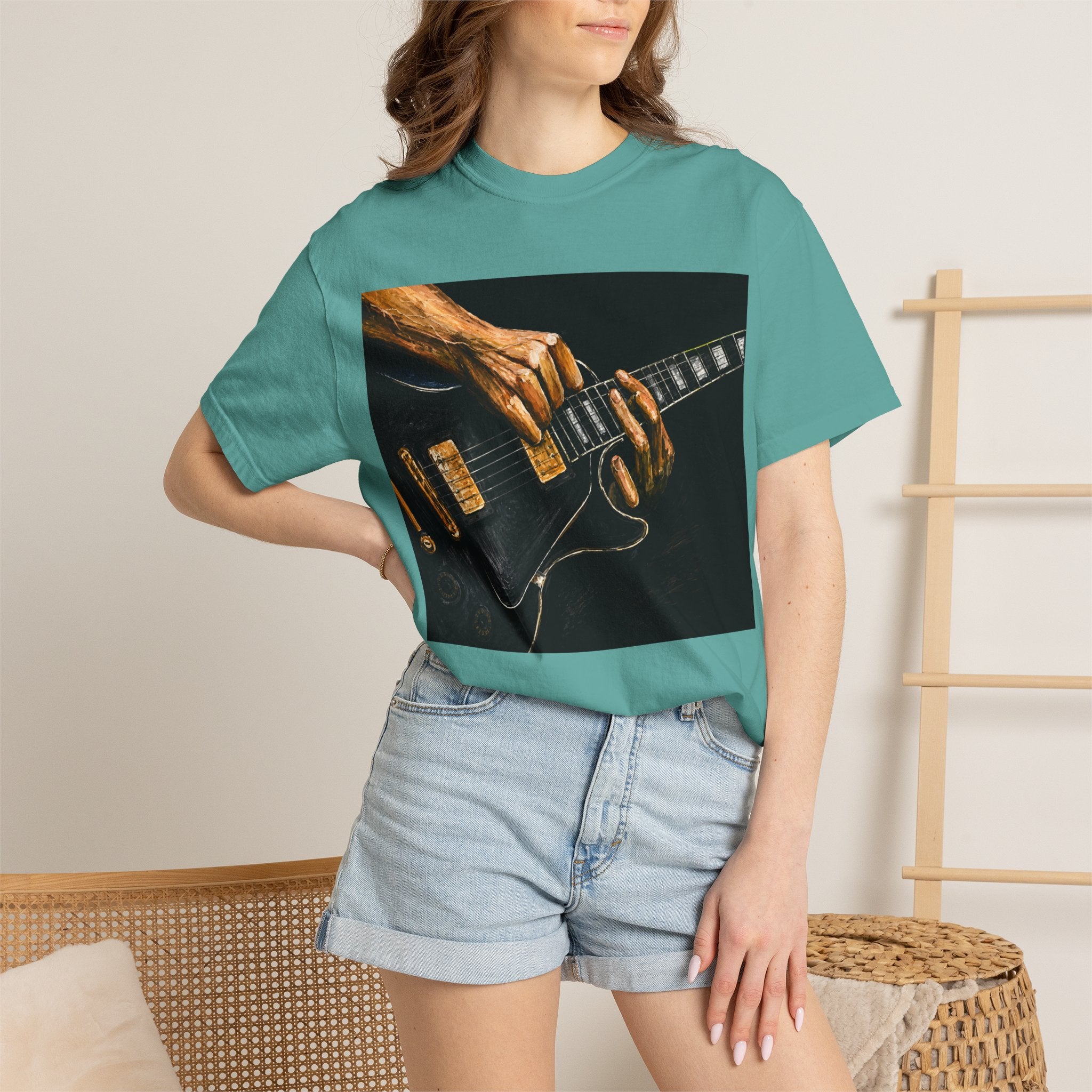 Guitar Vintage Tee — "Classic Tone, Timeless Soul" Rock Music T-Shirt
