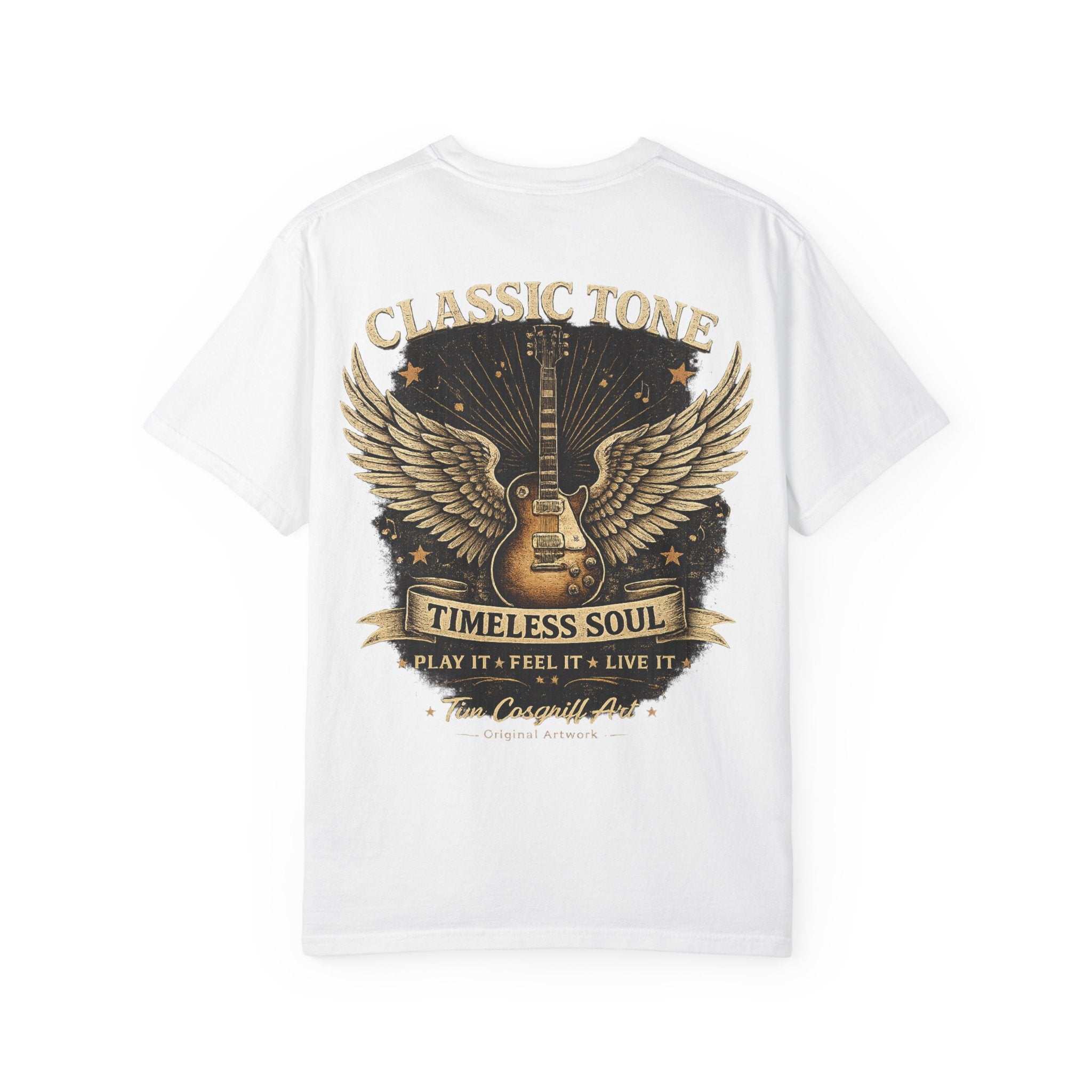 Classic Rock Guitar T‑Shirt — "Classic Tone Timeless Soul" Band Tee